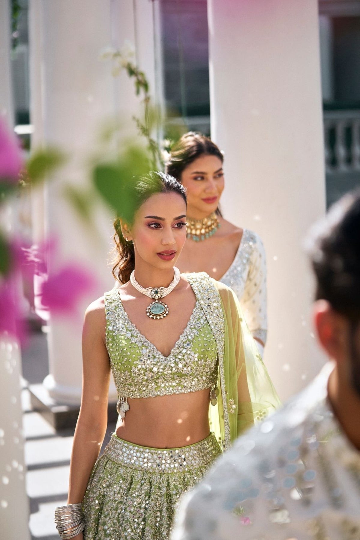 NEON GREEN LEHENGA