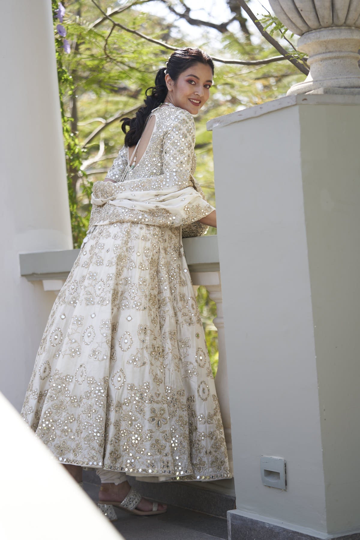 PEARL IVORY ANARKALI