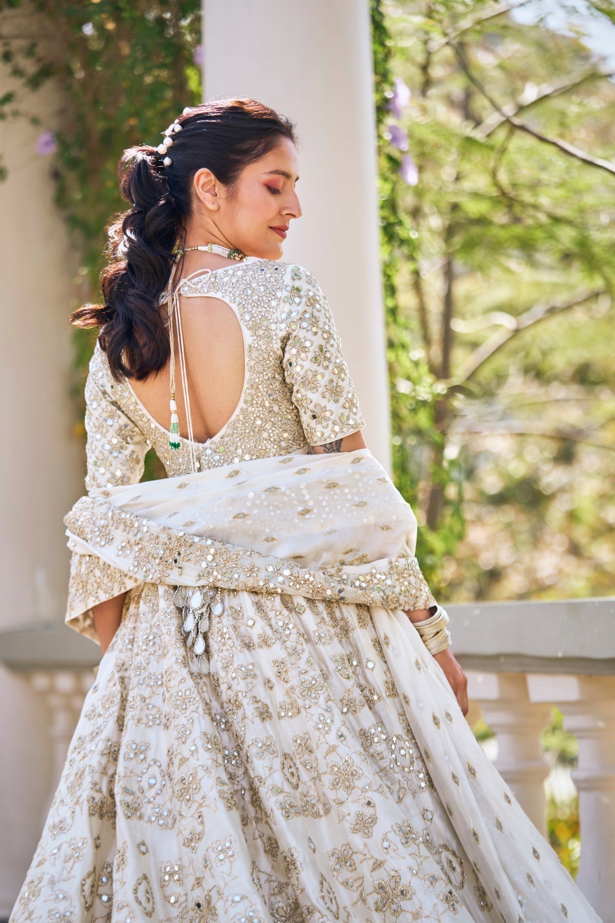 PEARL IVORY ANARKALI