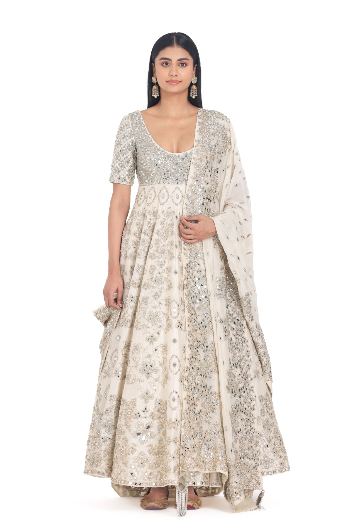 PEARL IVORY ANARKALI