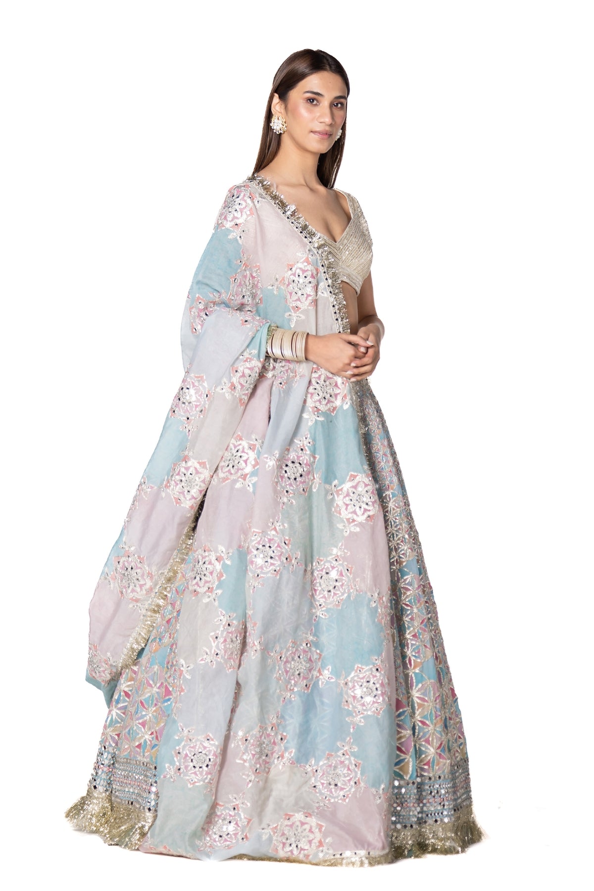Printed lehenga set
