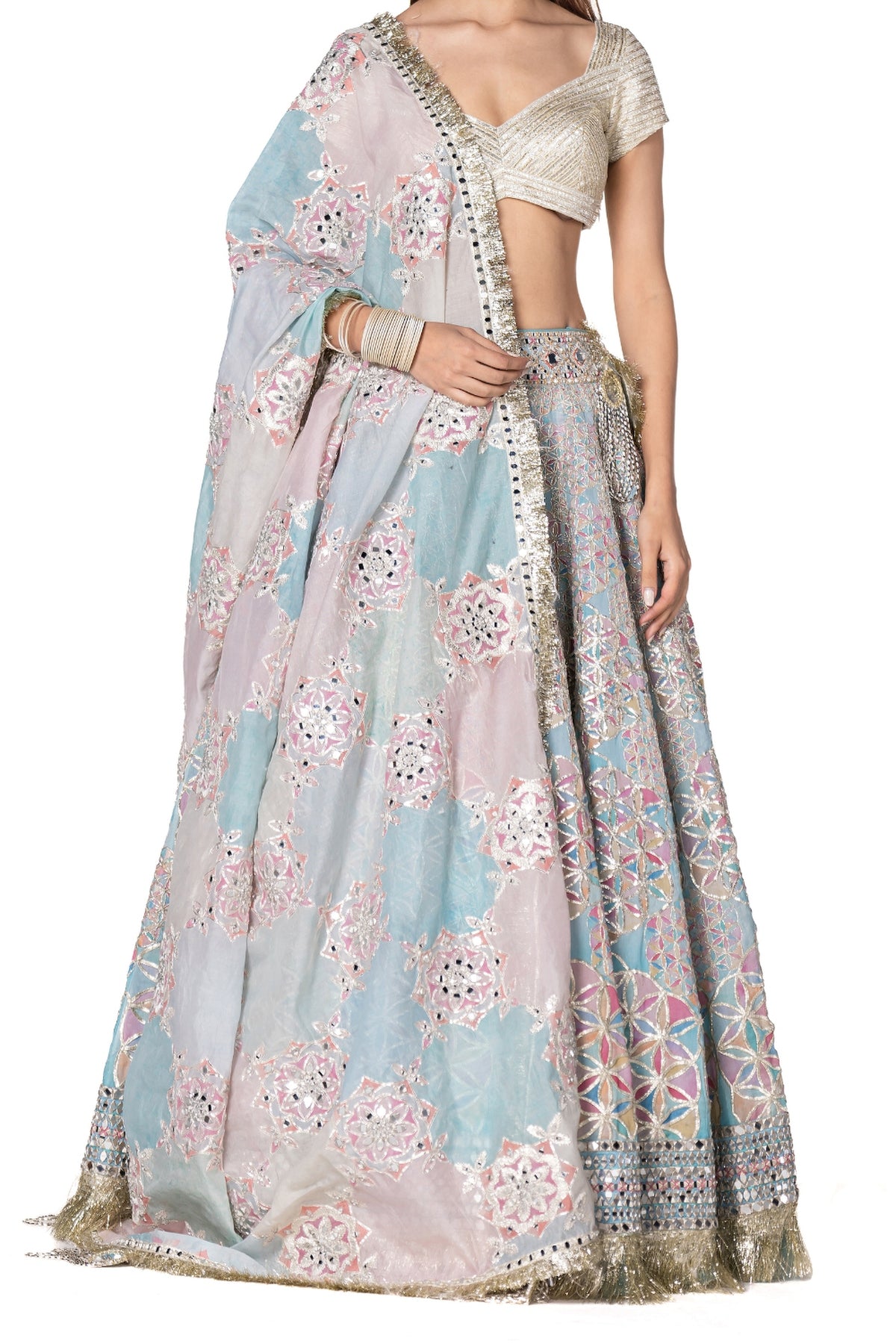 Printed lehenga set