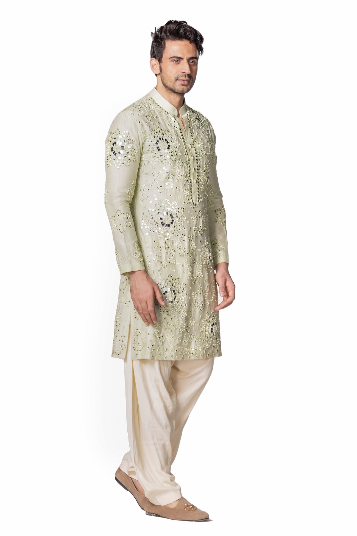 Mint green kurta