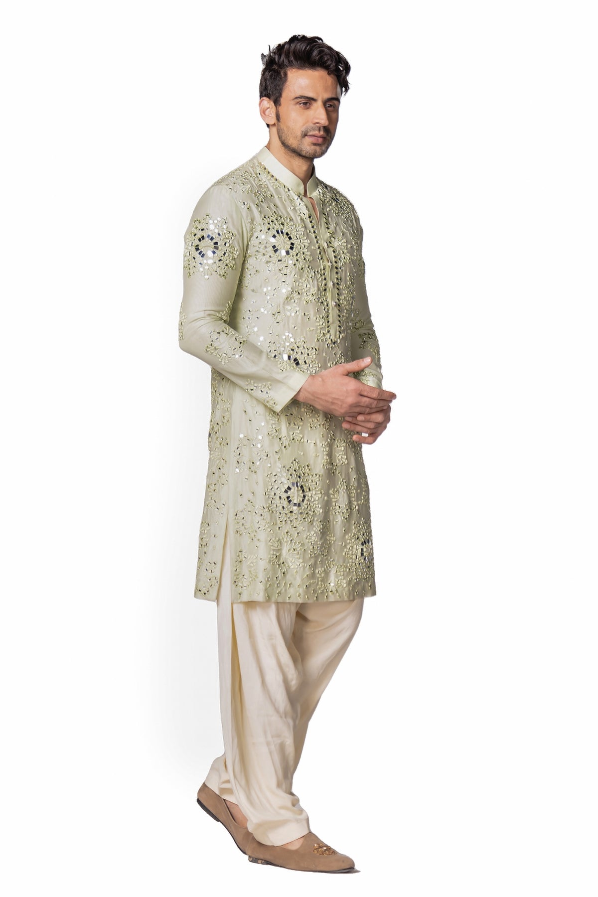 Mint green kurta