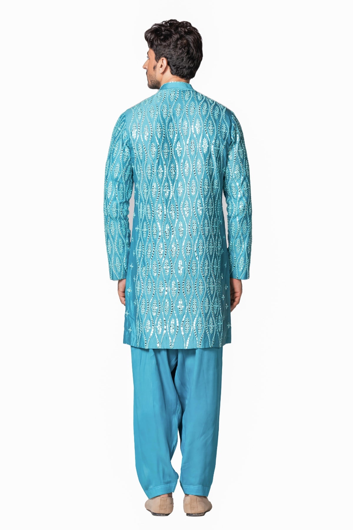 Turquoise blue kurta