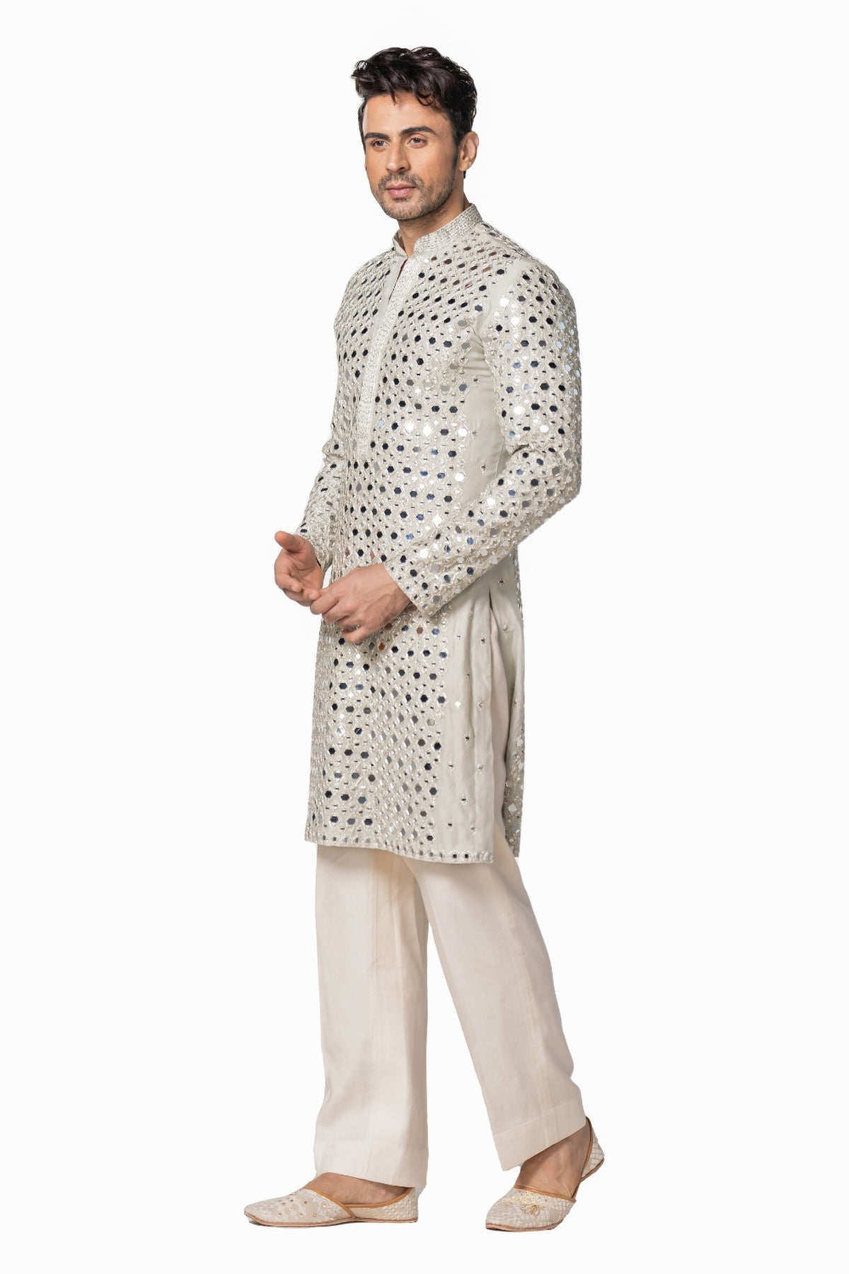 Powder blue kurta