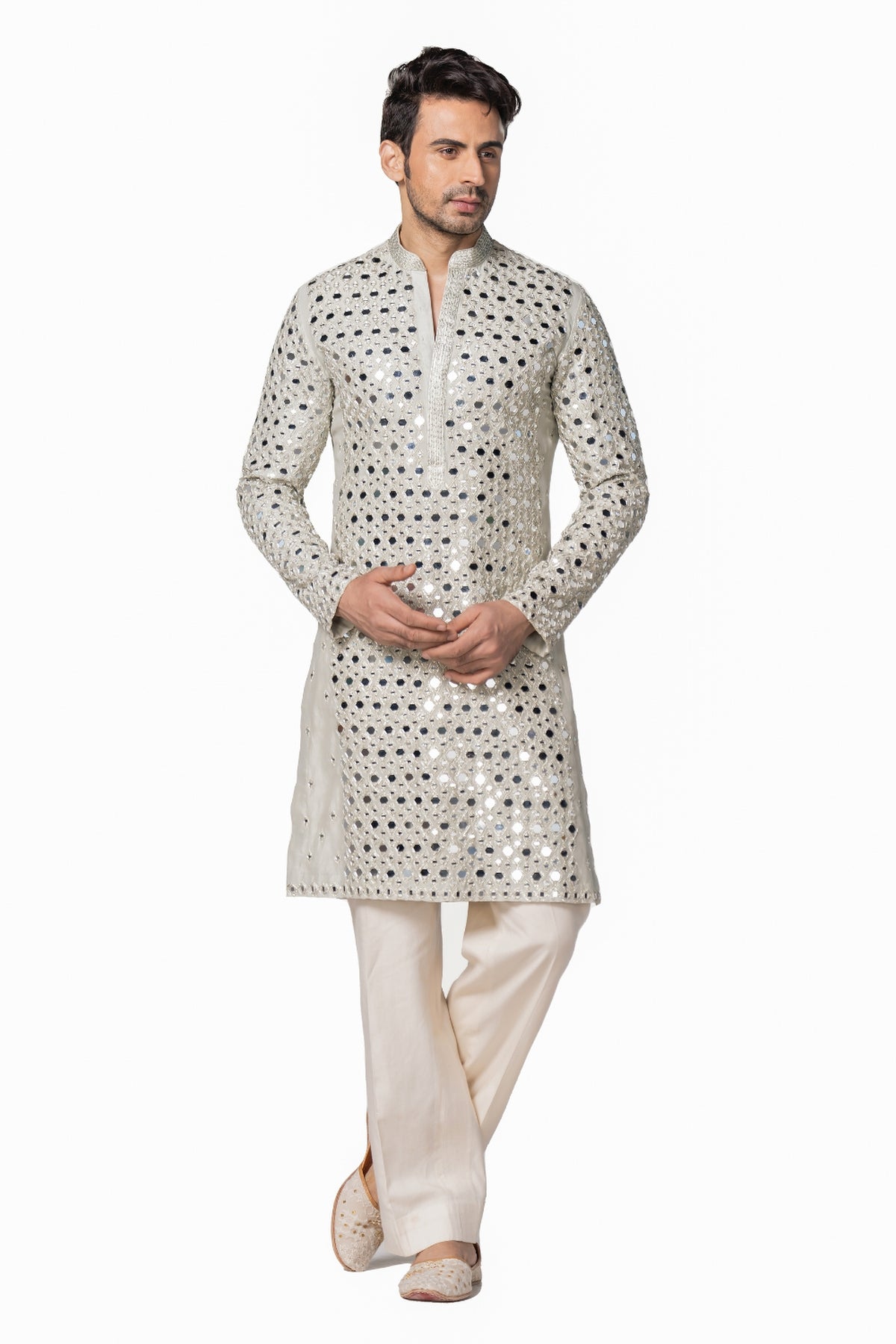 Powder blue kurta