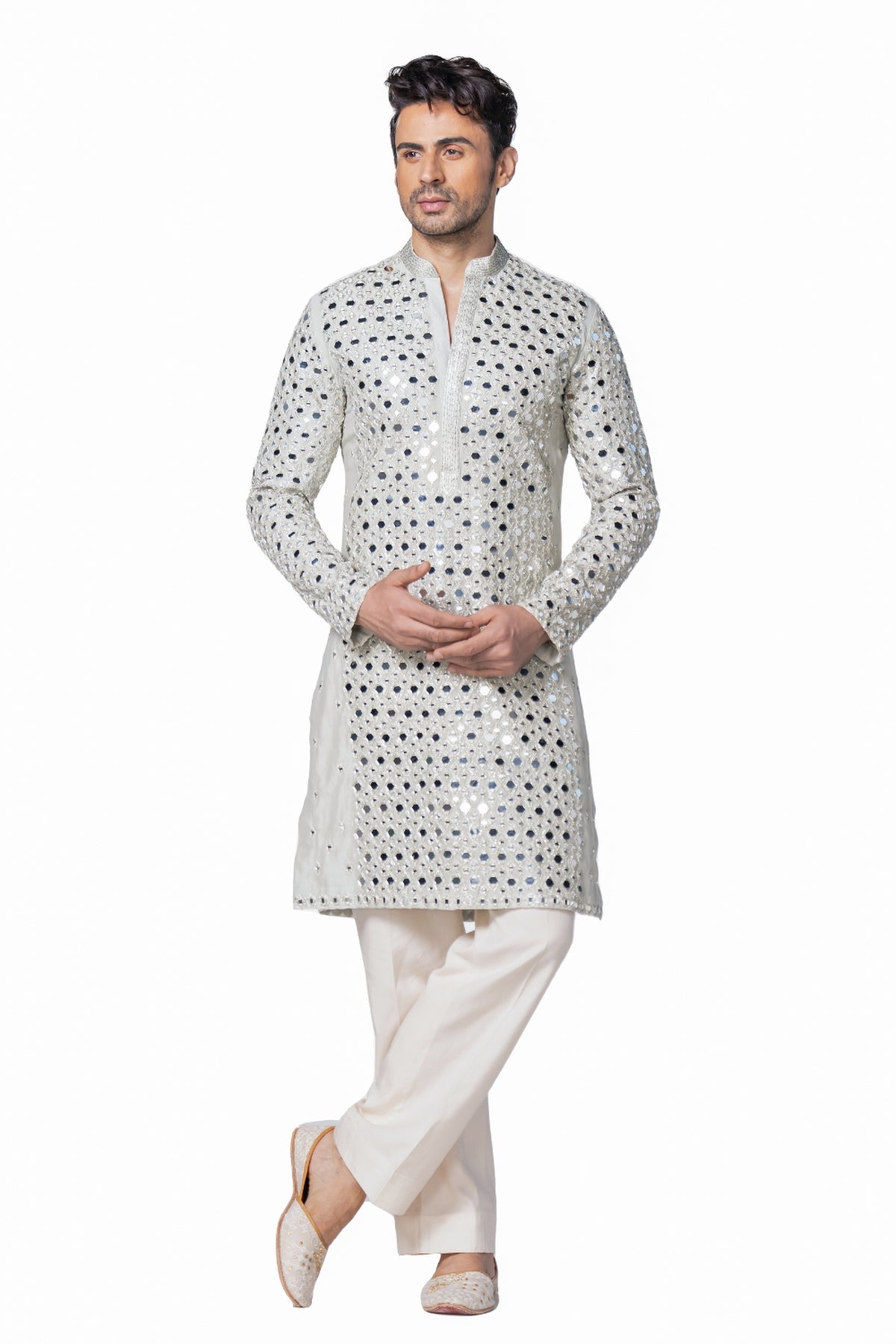 Powder blue kurta