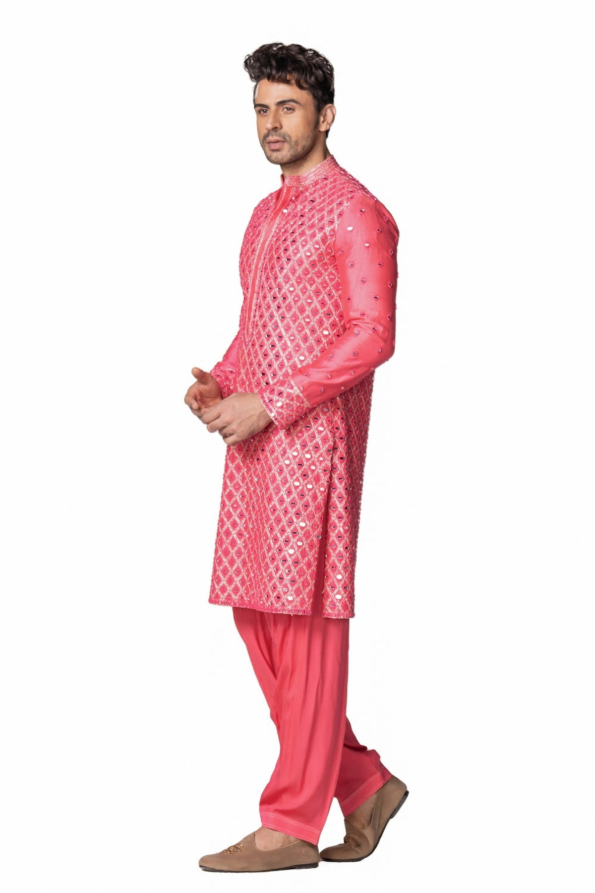 Hot pink kurta