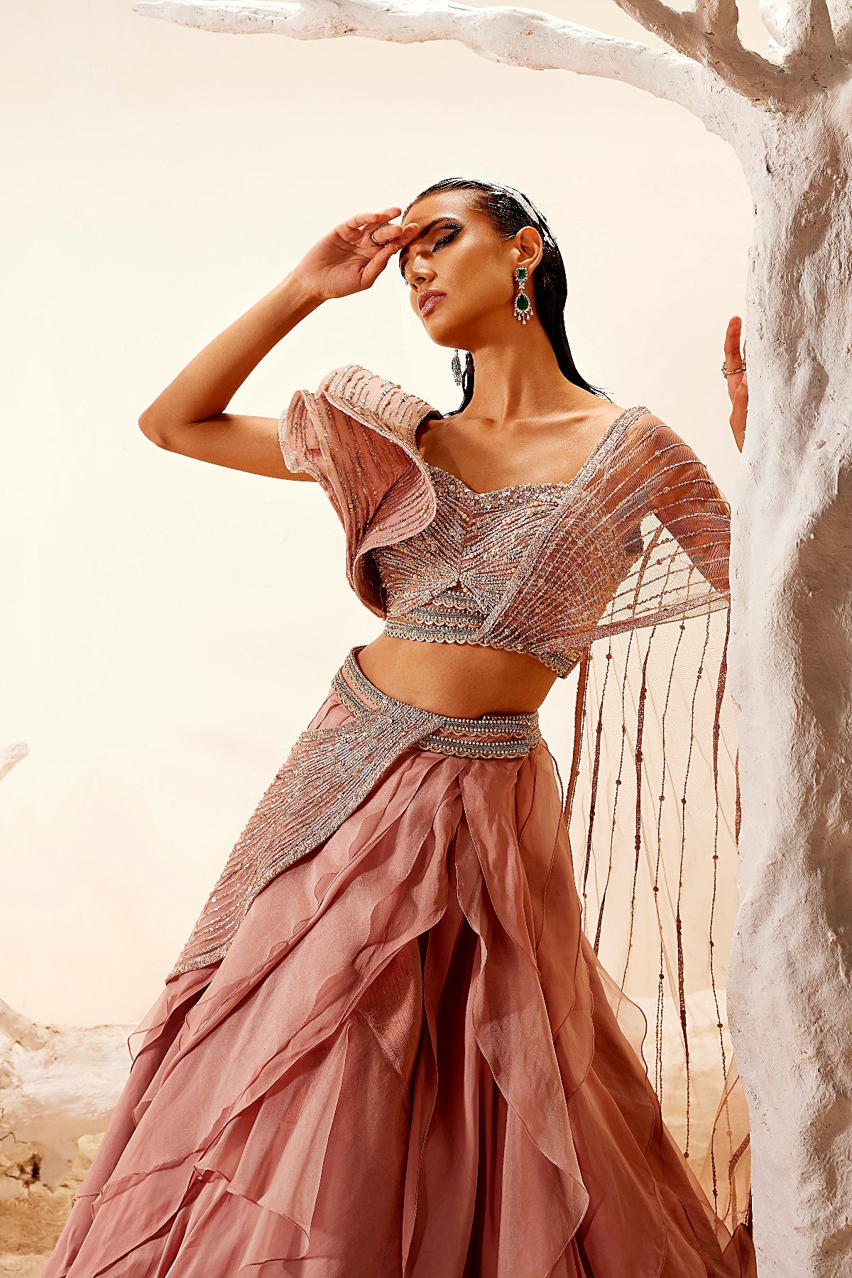 Metallic lush top