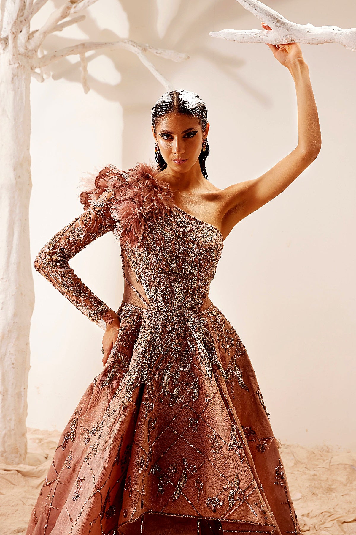 Pink Gilded Gown