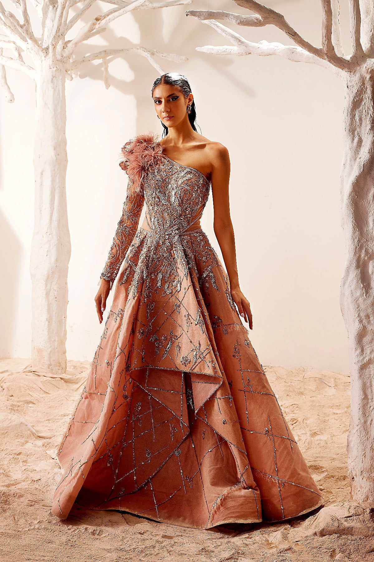 Pink Gilded Gown