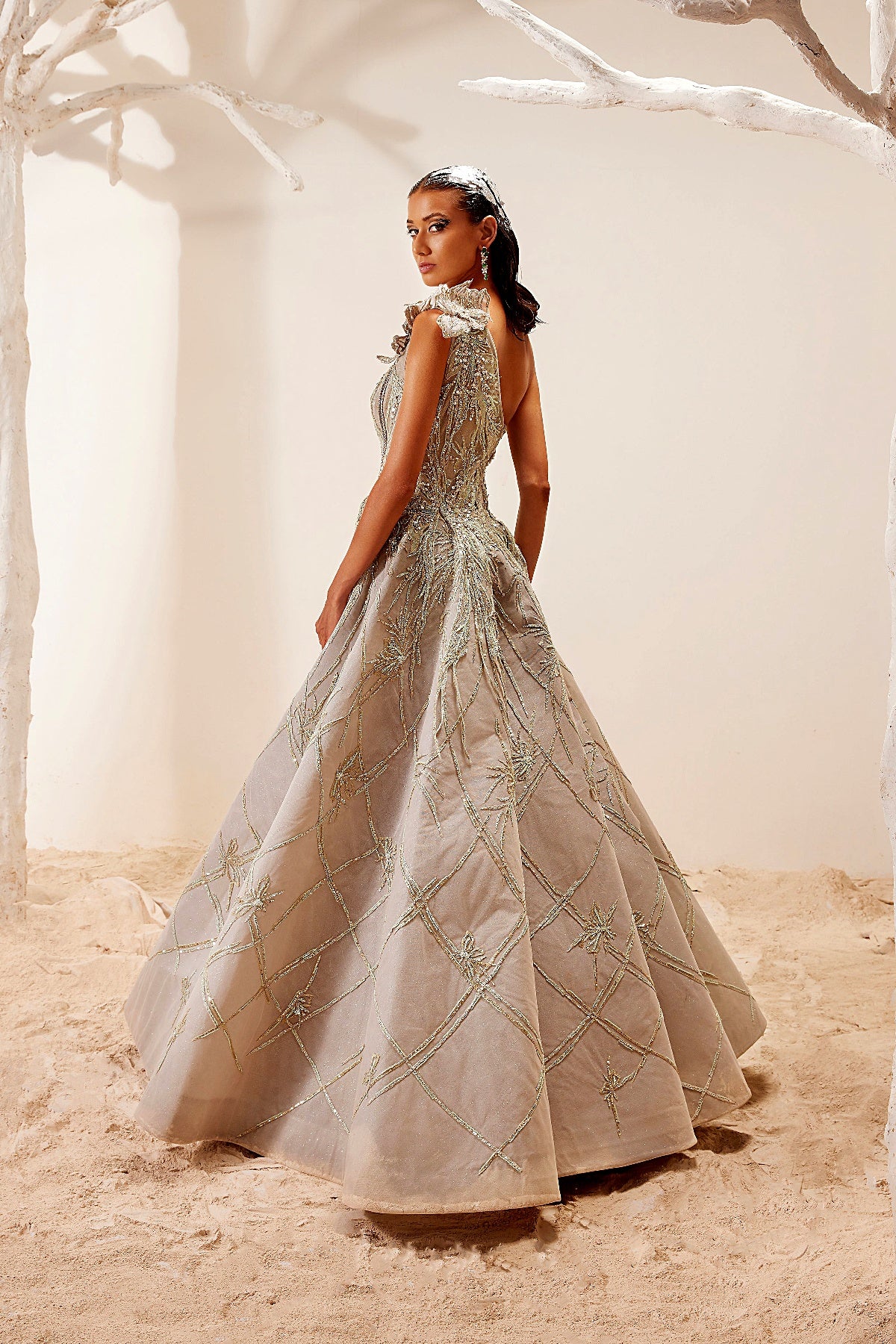 Bold Floral Gown