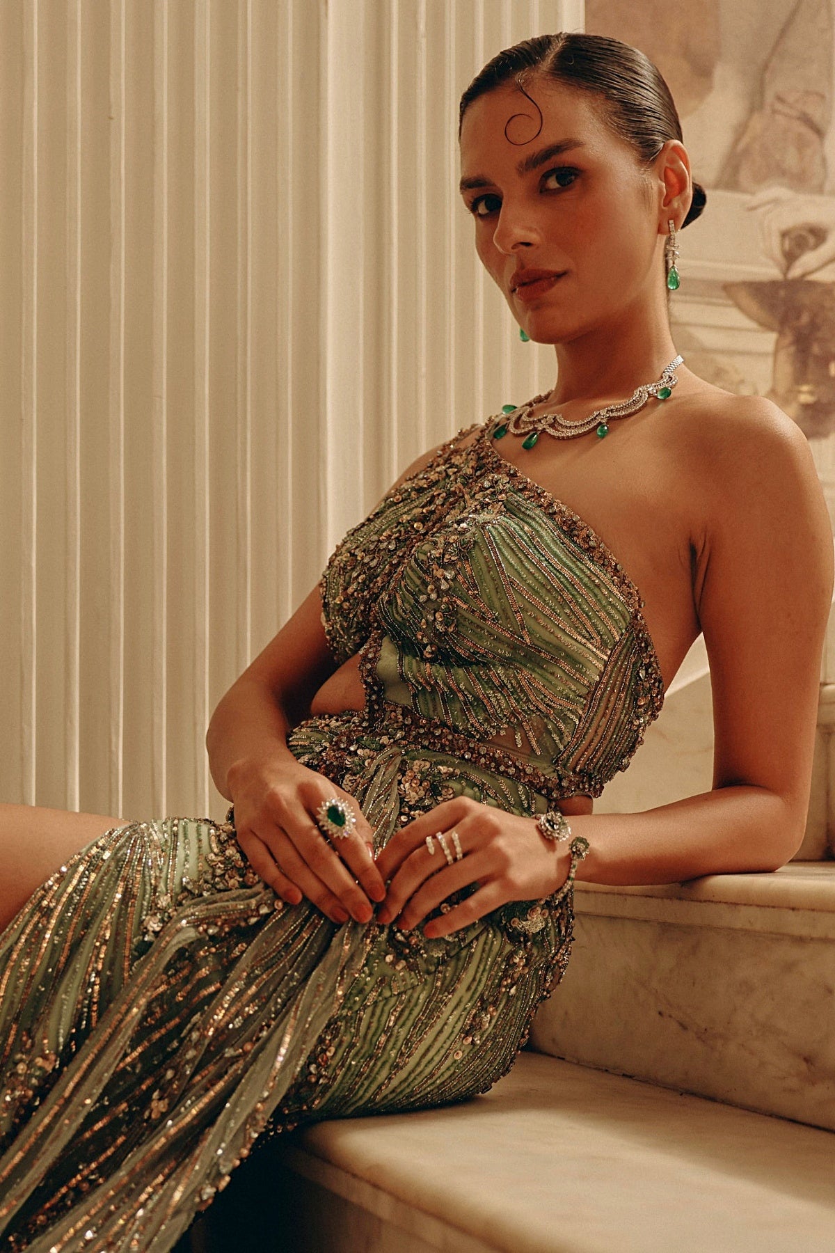 Serpentine Elegance Gown