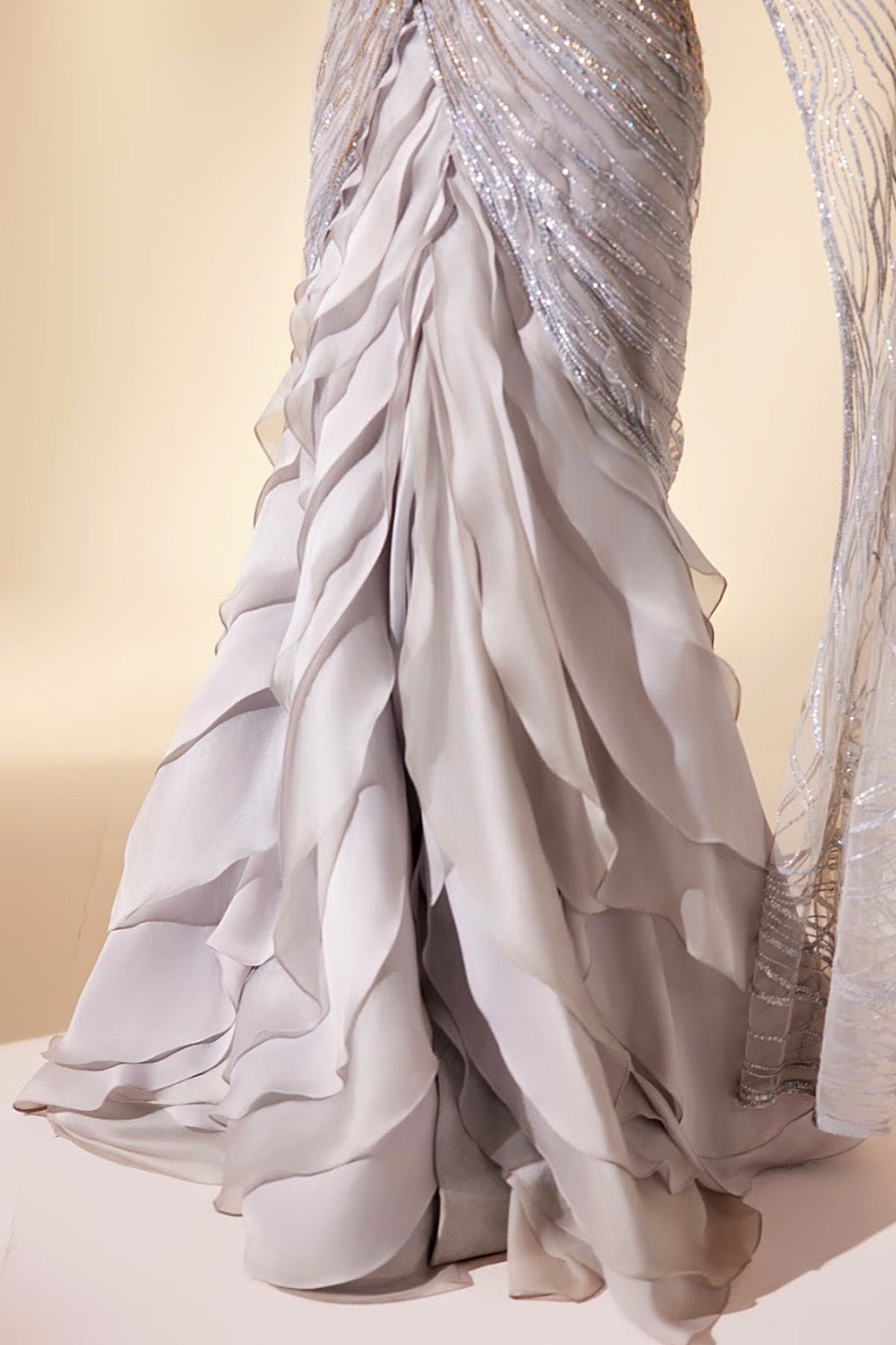 Powder Blue Stream Saree