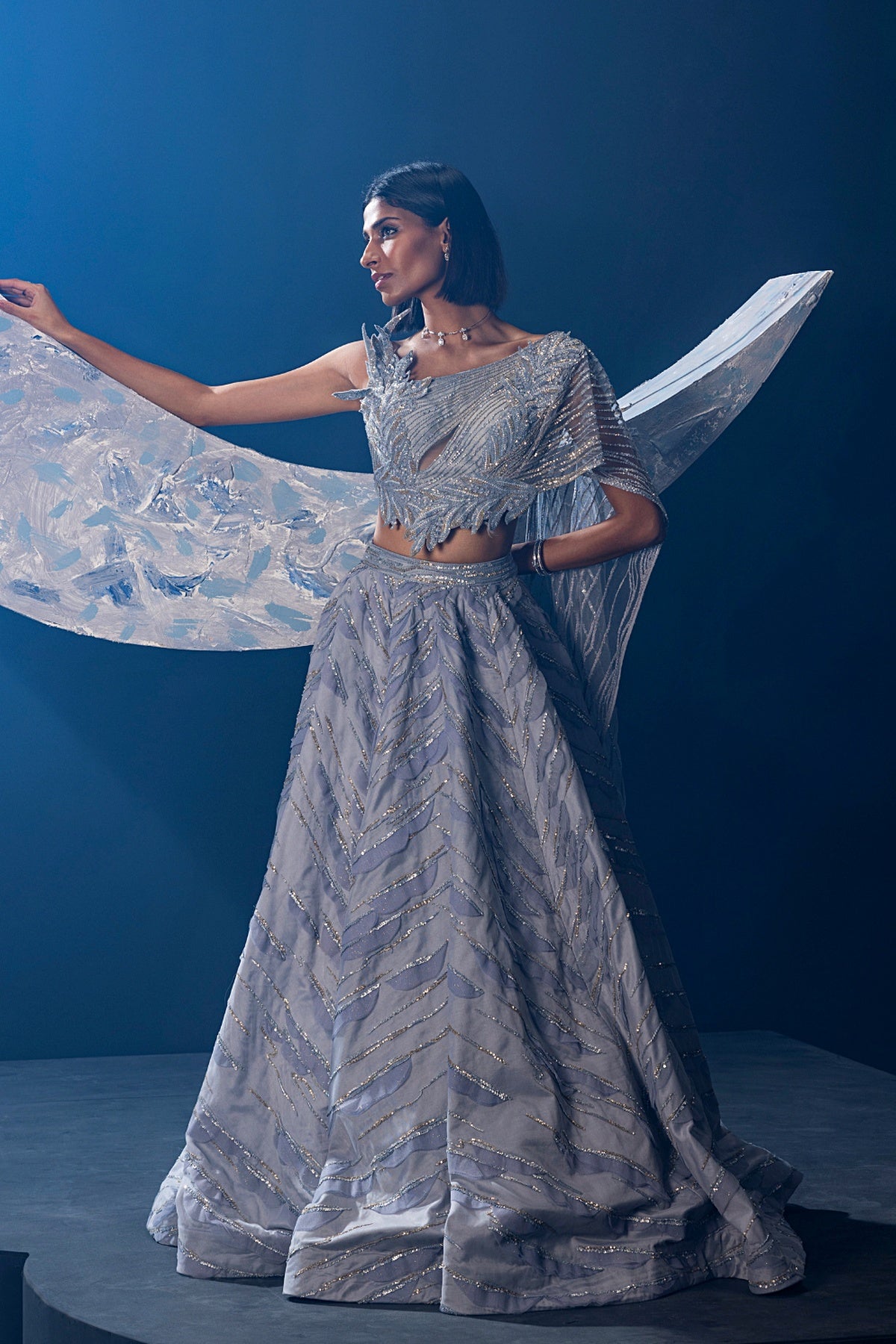 Powder Blue Sublime Grace Lehenga