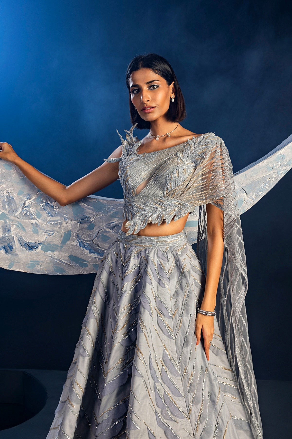 Powder Blue Sublime Grace Lehenga