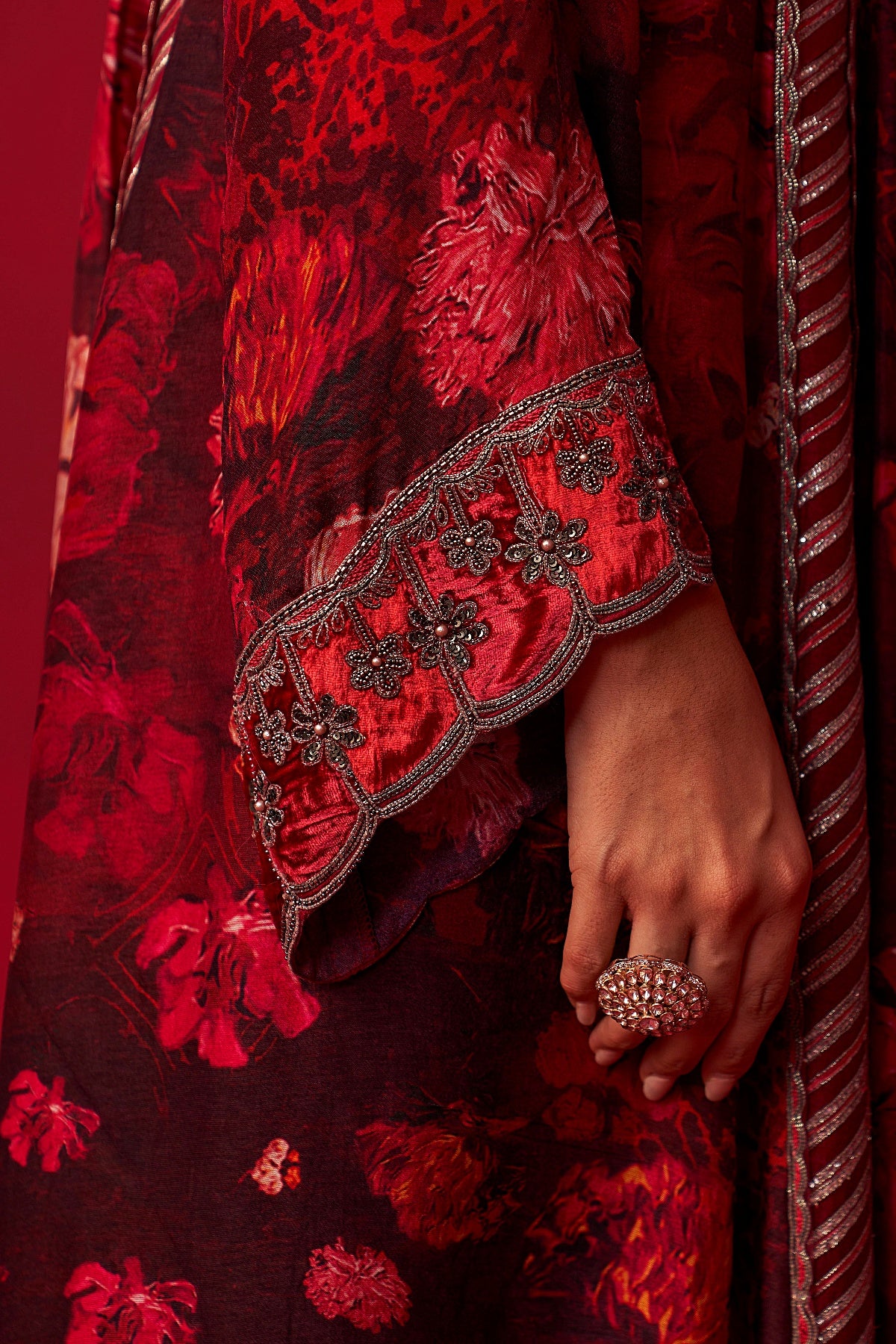 Pink Natureâ€™s Bounty Top and Sharara Set