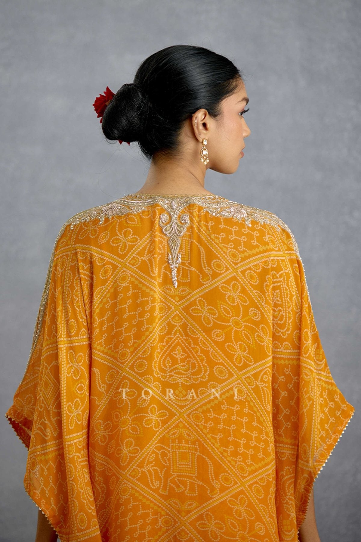 Aftabiya Zard Kaftan Set