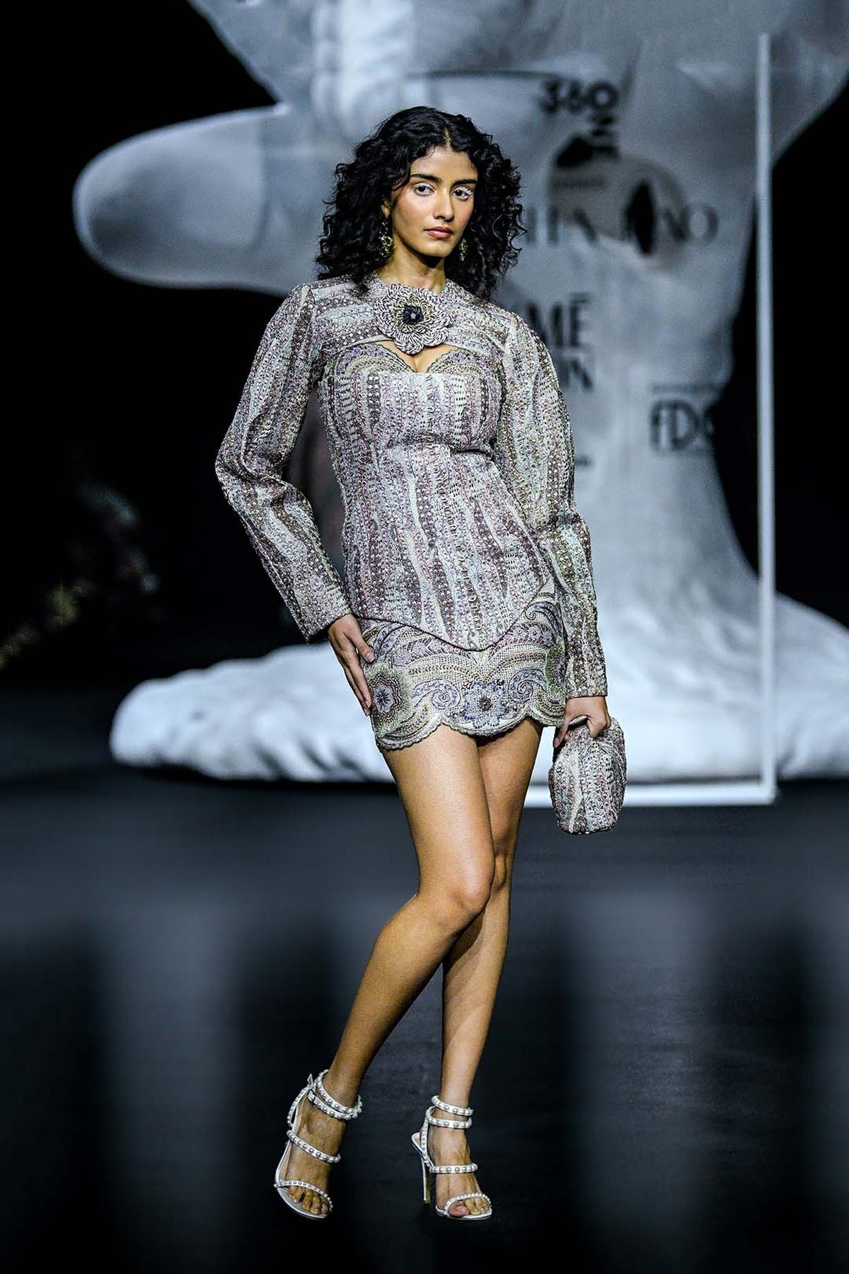 Interviridis - Dusky Sage Organza & Mesh Set