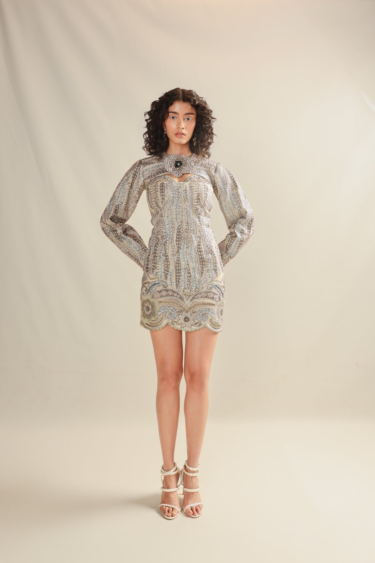Interviridis - Dusky Sage Organza & Mesh Set