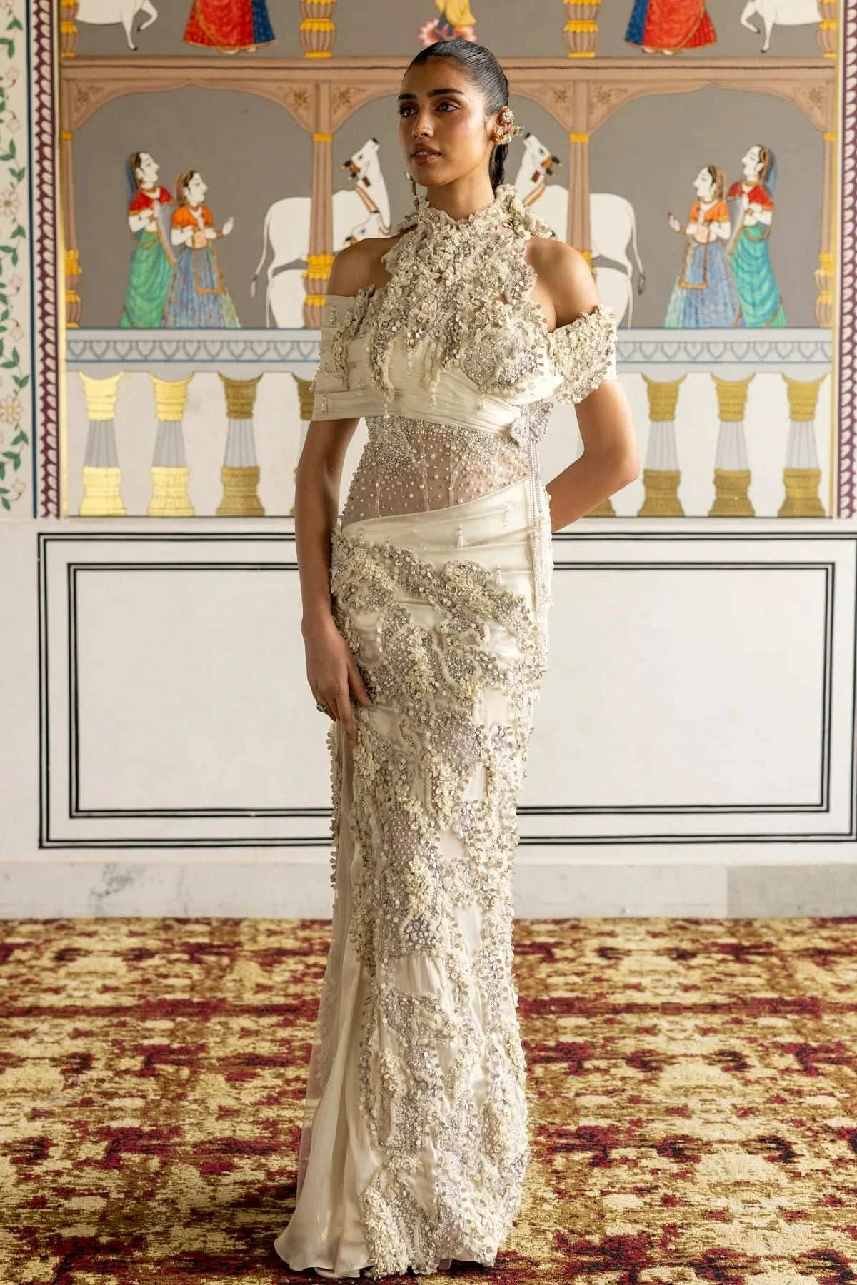 Aizlin Draped Gown
