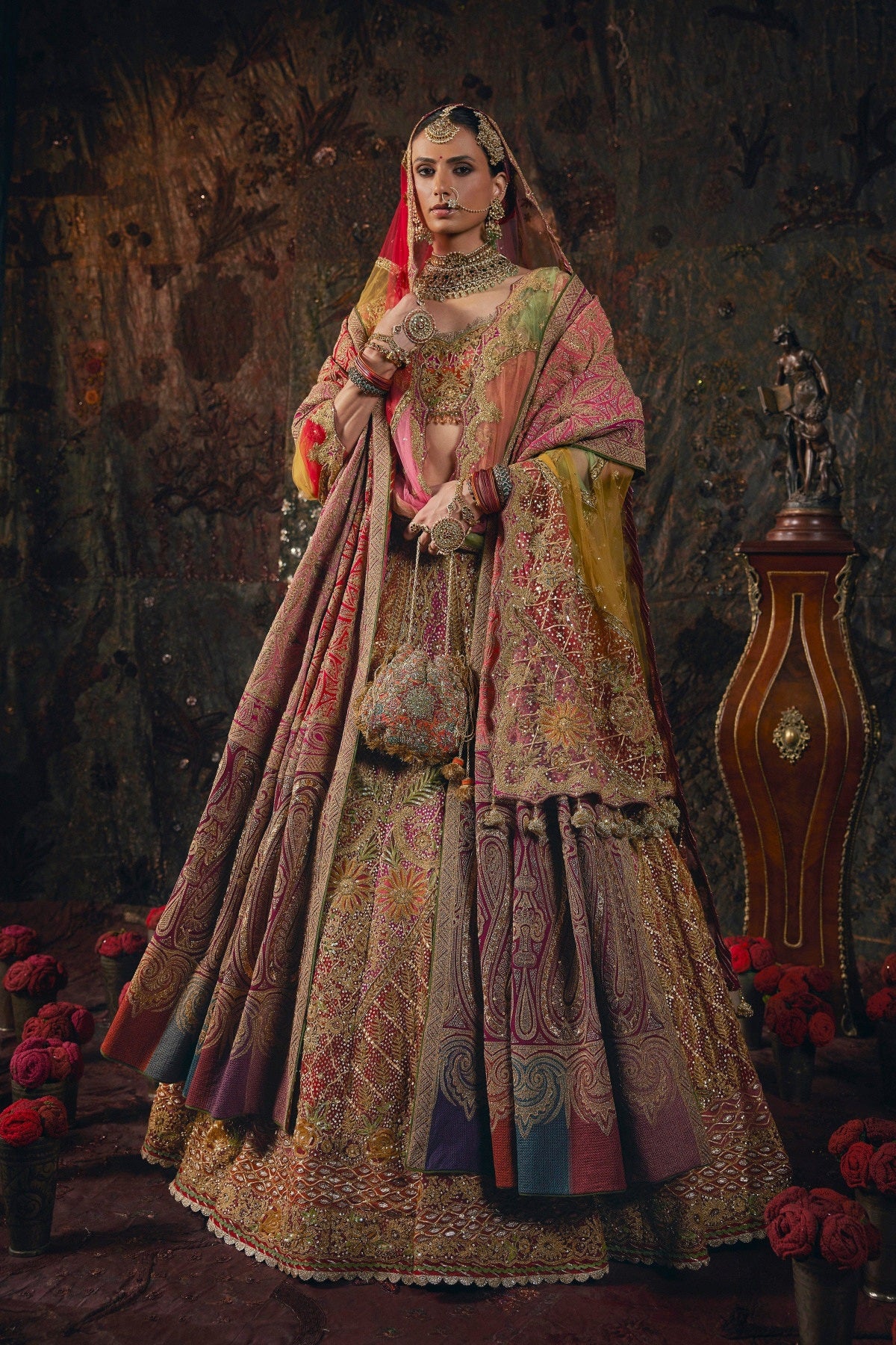 Earthy Red Lehenga