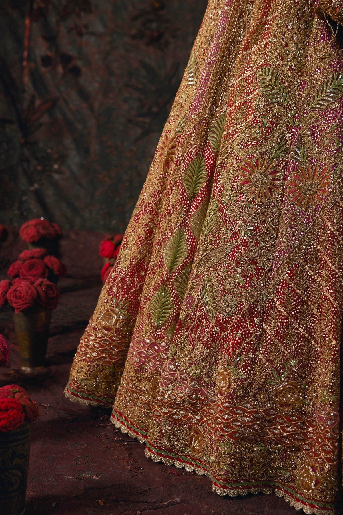 Earthy Red Lehenga