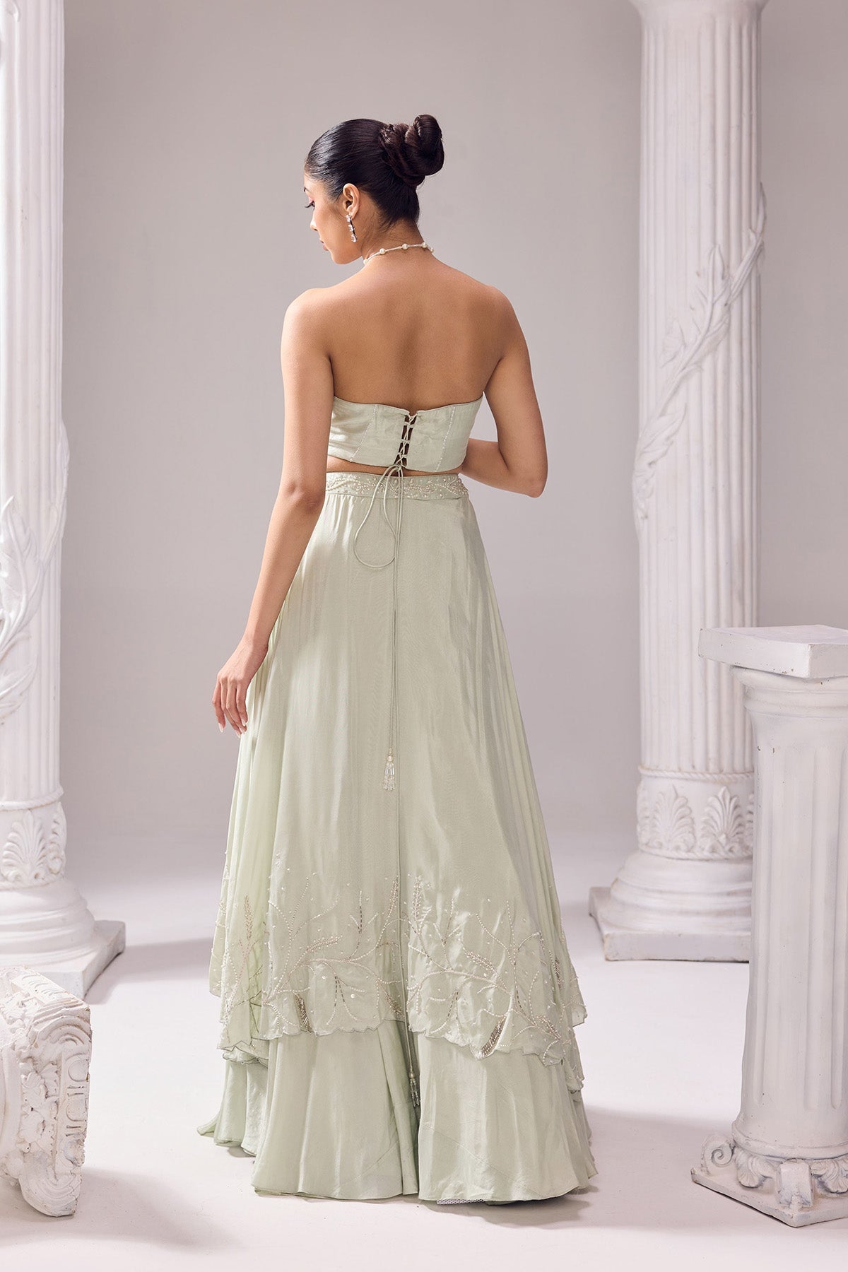 Austin Drape Lehenga set