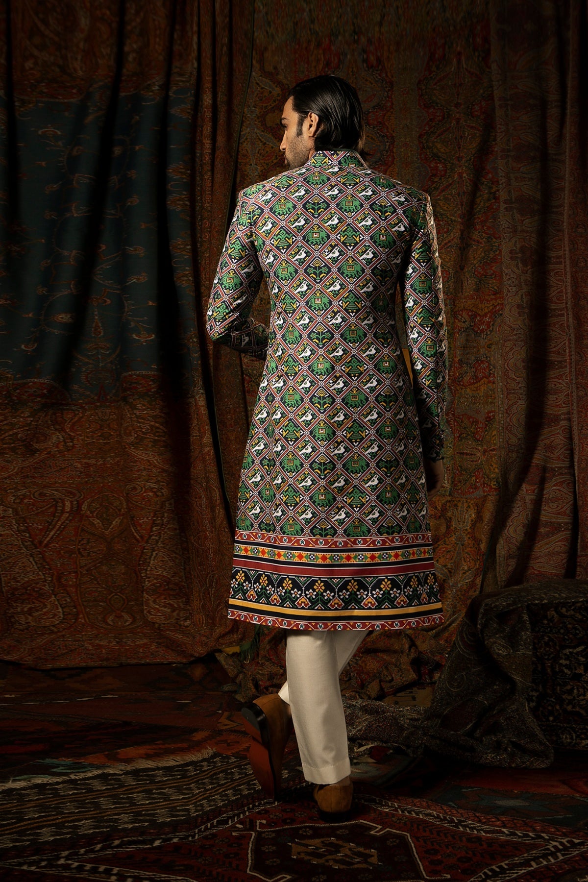 Baagh Achkan With Pants