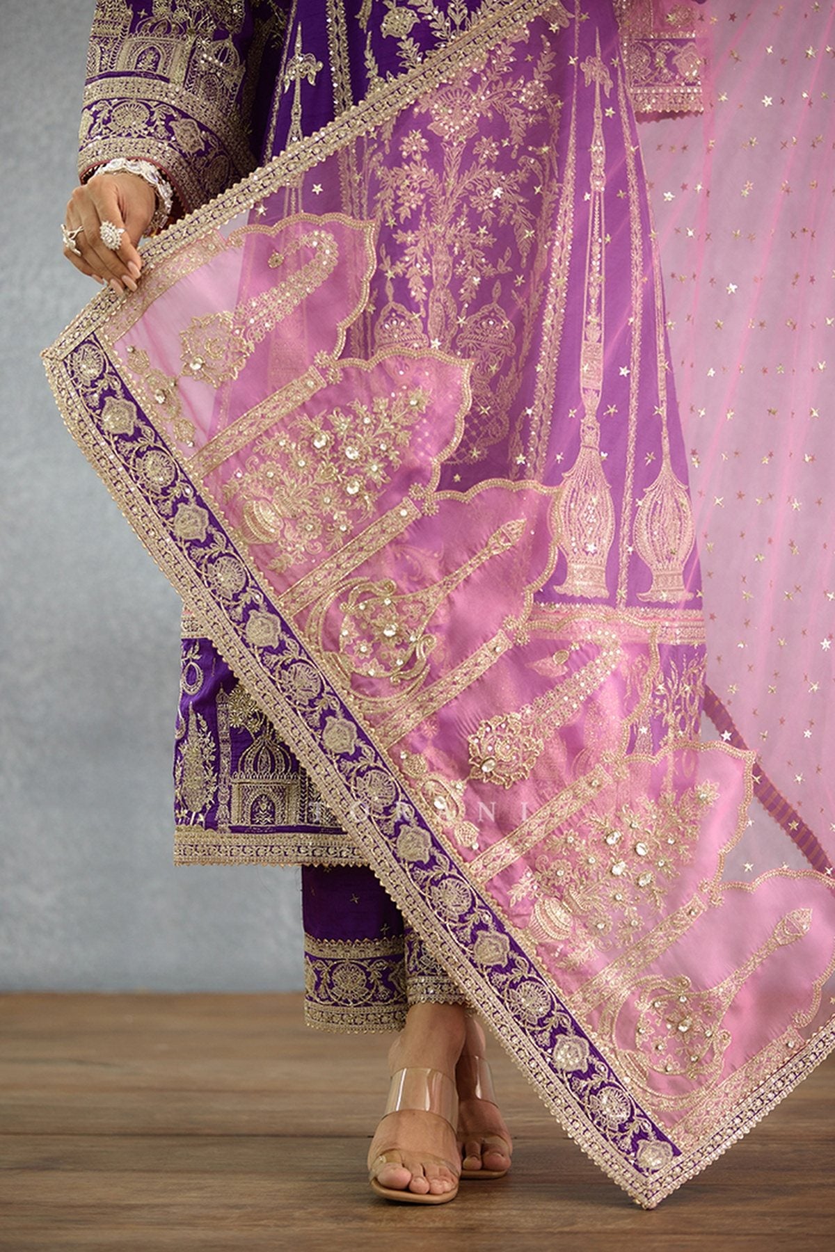 Banafsha Aqeela Kurta Set