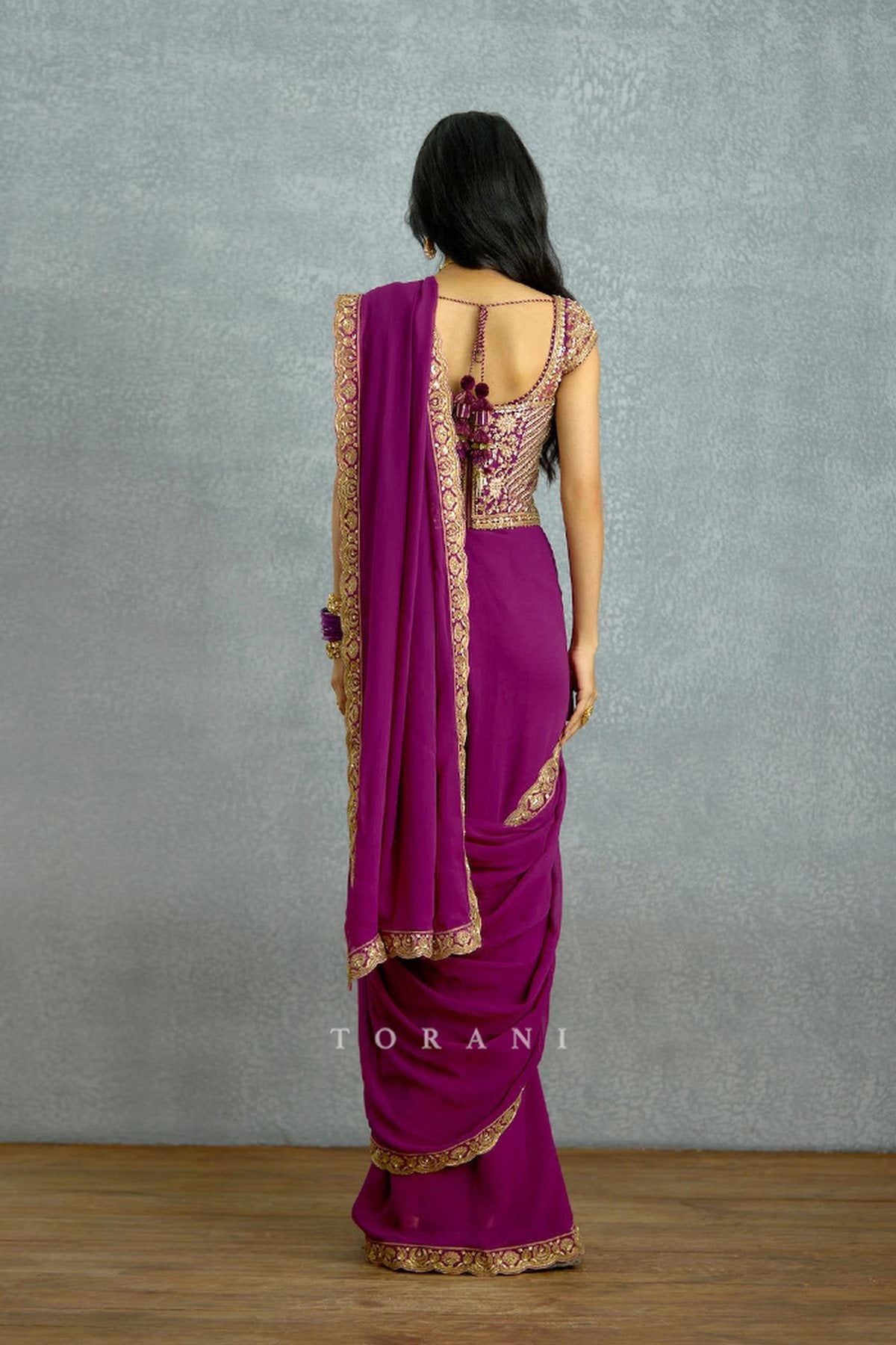 Banafsha Pranitha Saree Set â€“ Bordered