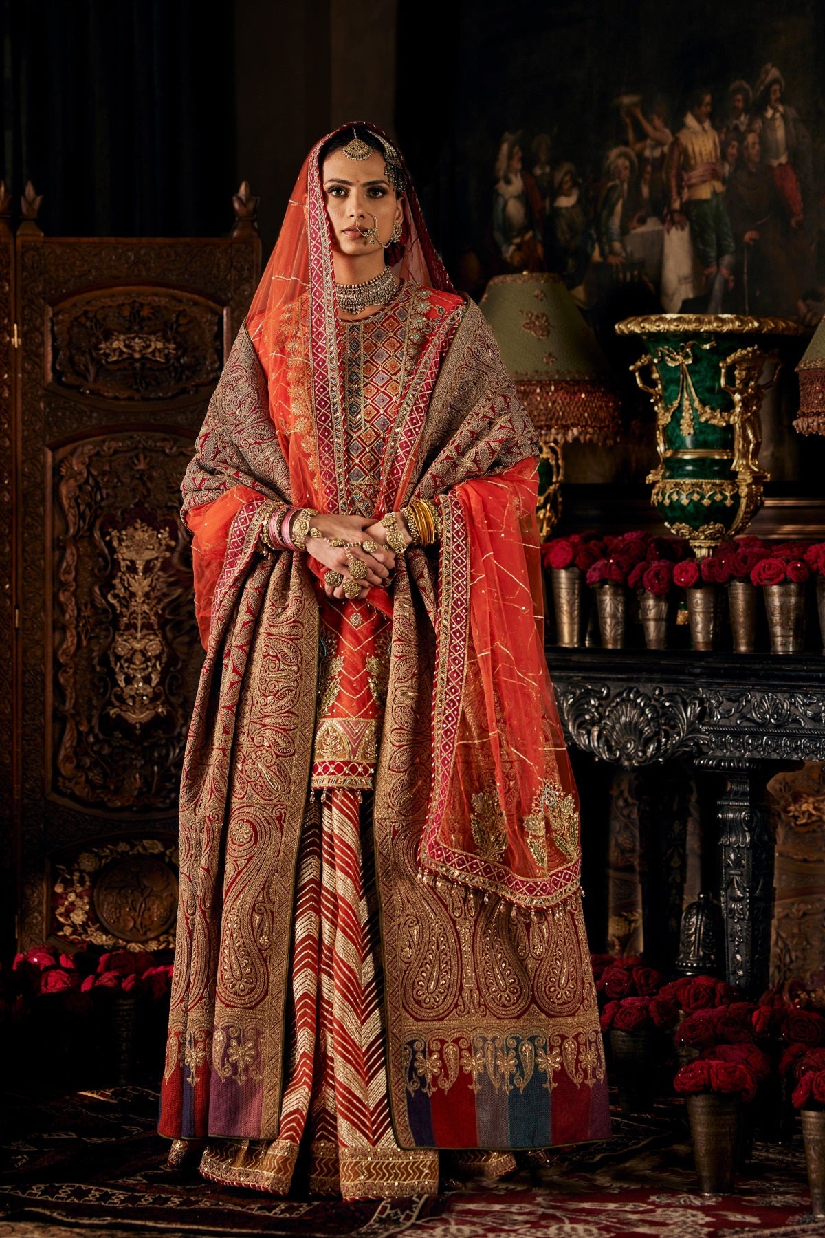 Burnt Orange Tulle Sharara