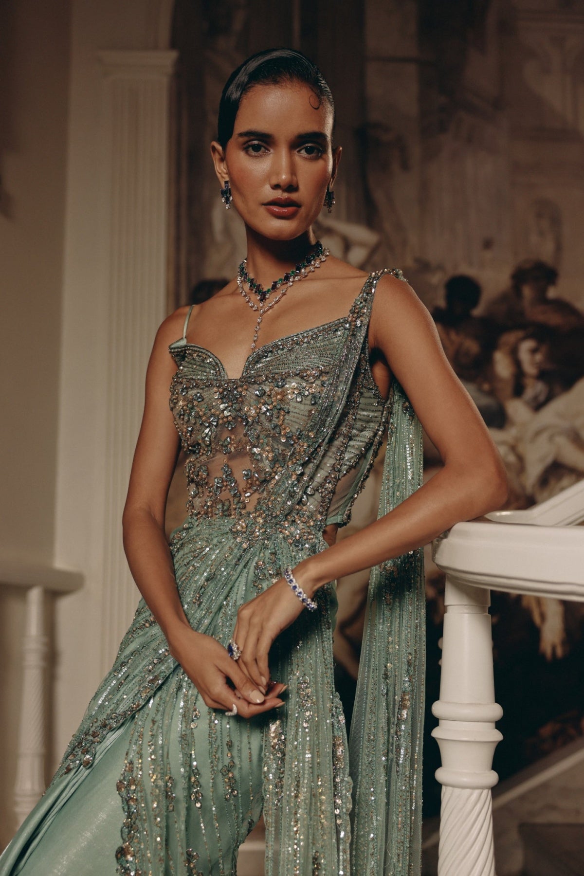 Celestial Draped Elegance - Ready To Ship