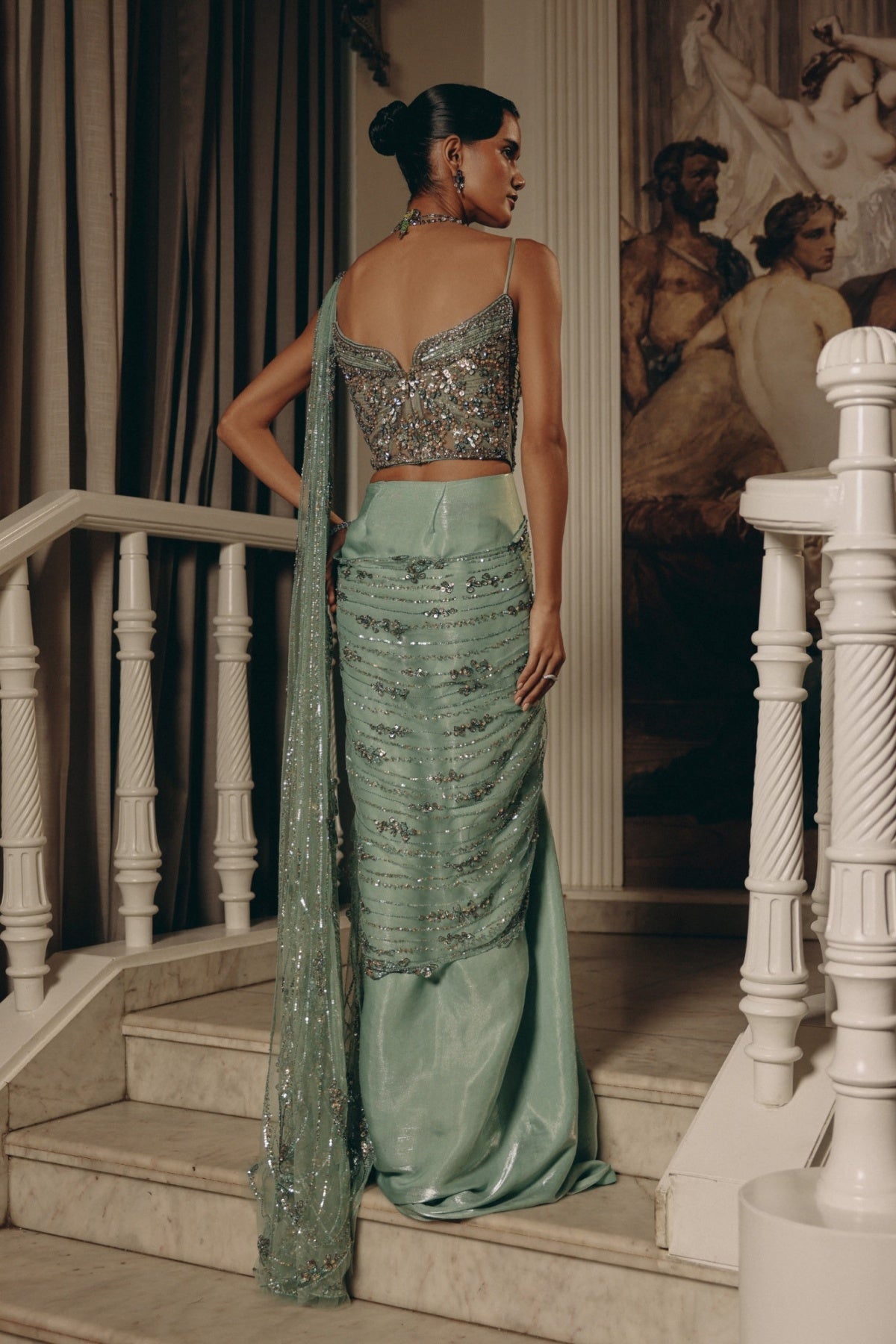 Celestial Draped Elegance - Ready To Ship