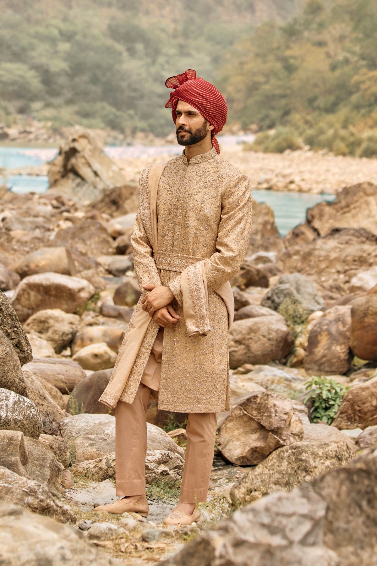 Imperial Bronze Sherwani Set