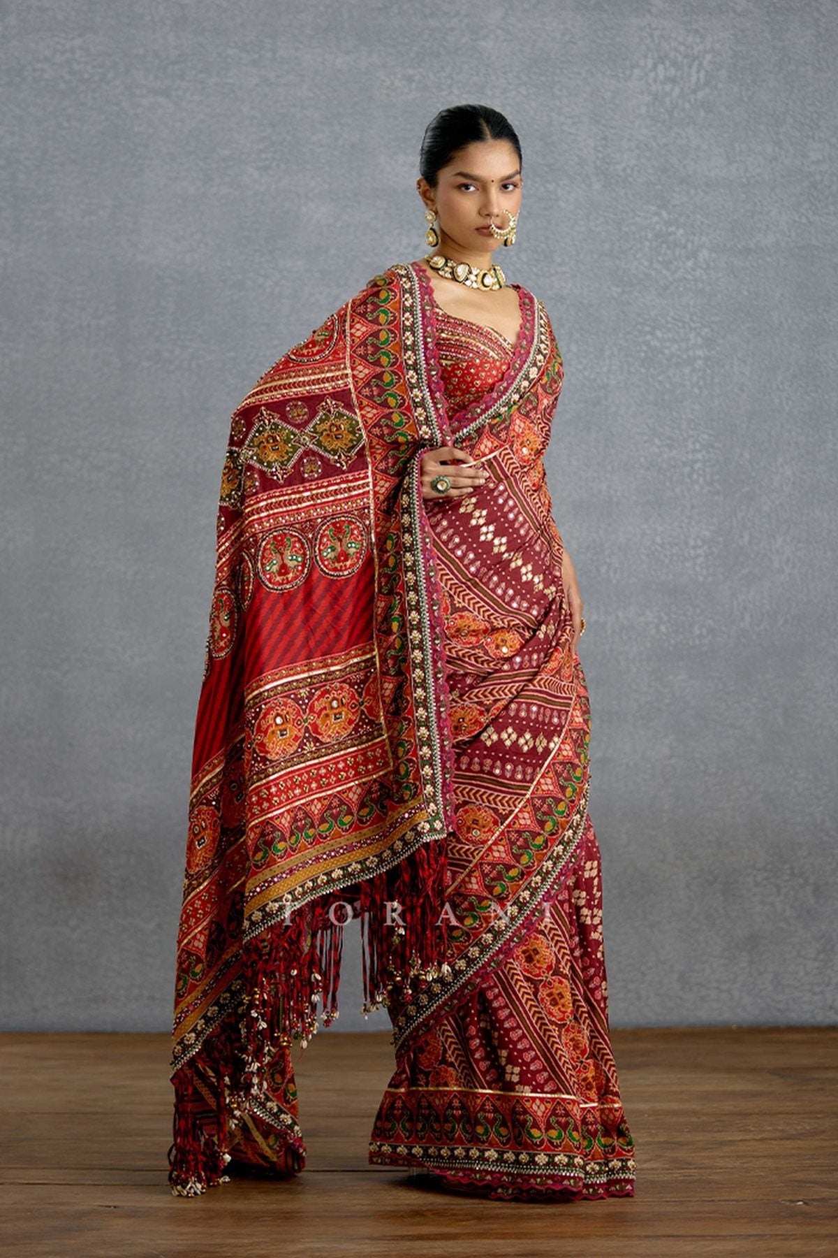 Chitrita Jinal Mirali Saree