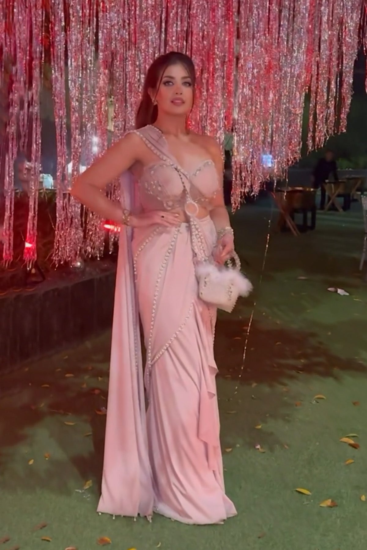 Aanchal Verma in Clara Pearl Drape Saree