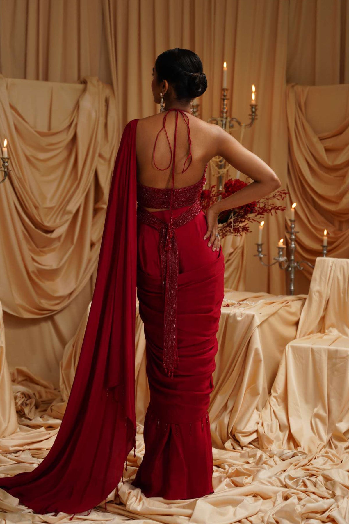 Cloe Drape Saree set