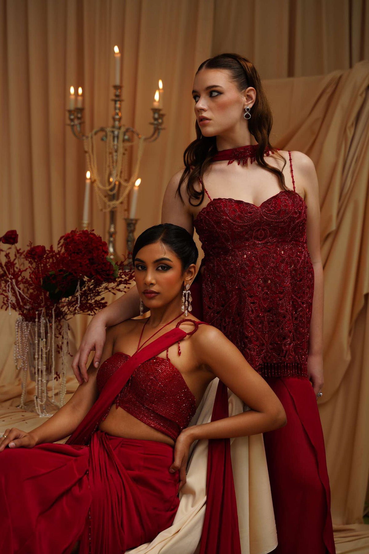 Cloe Drape Saree set