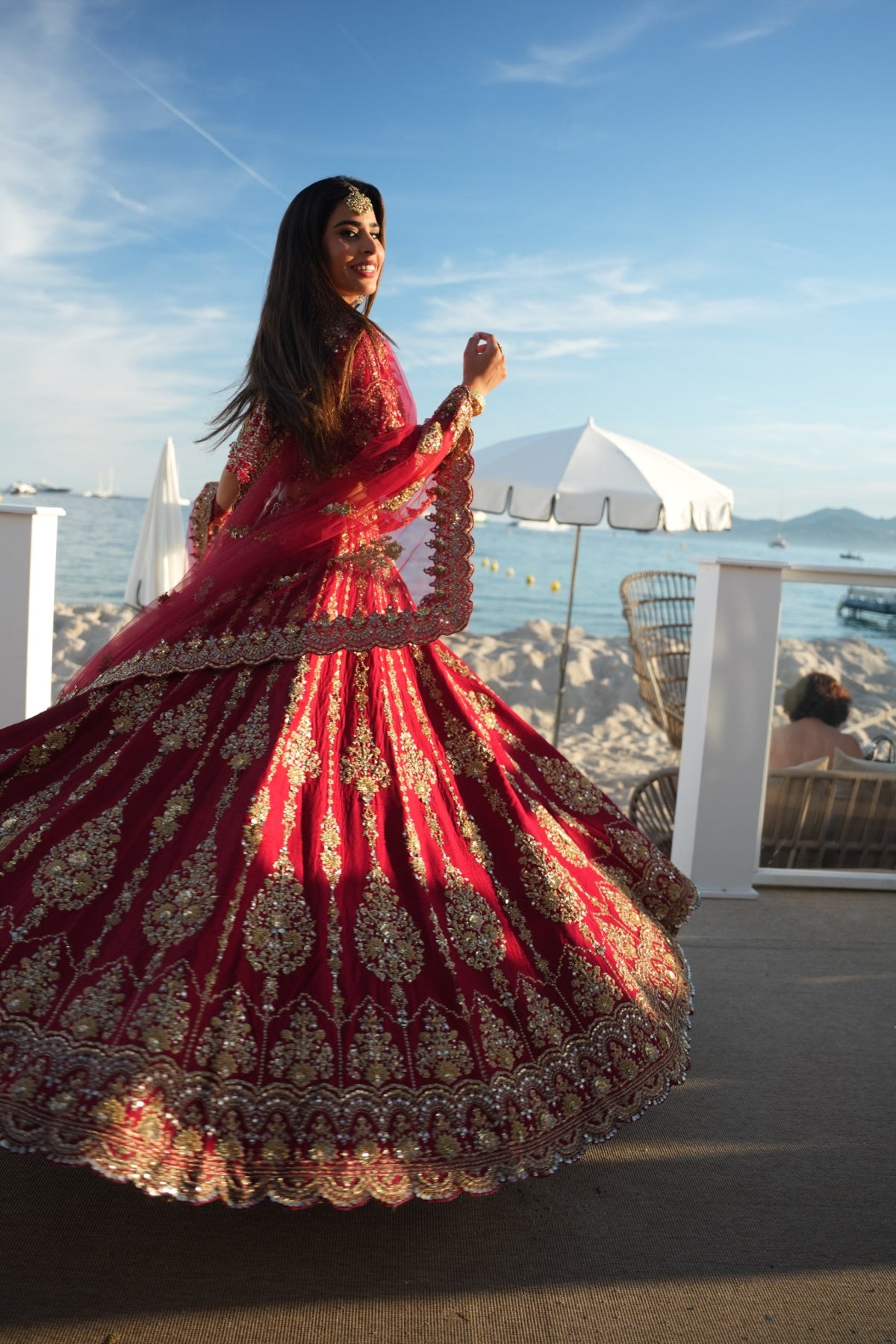Crimson Heritage Lehenga
