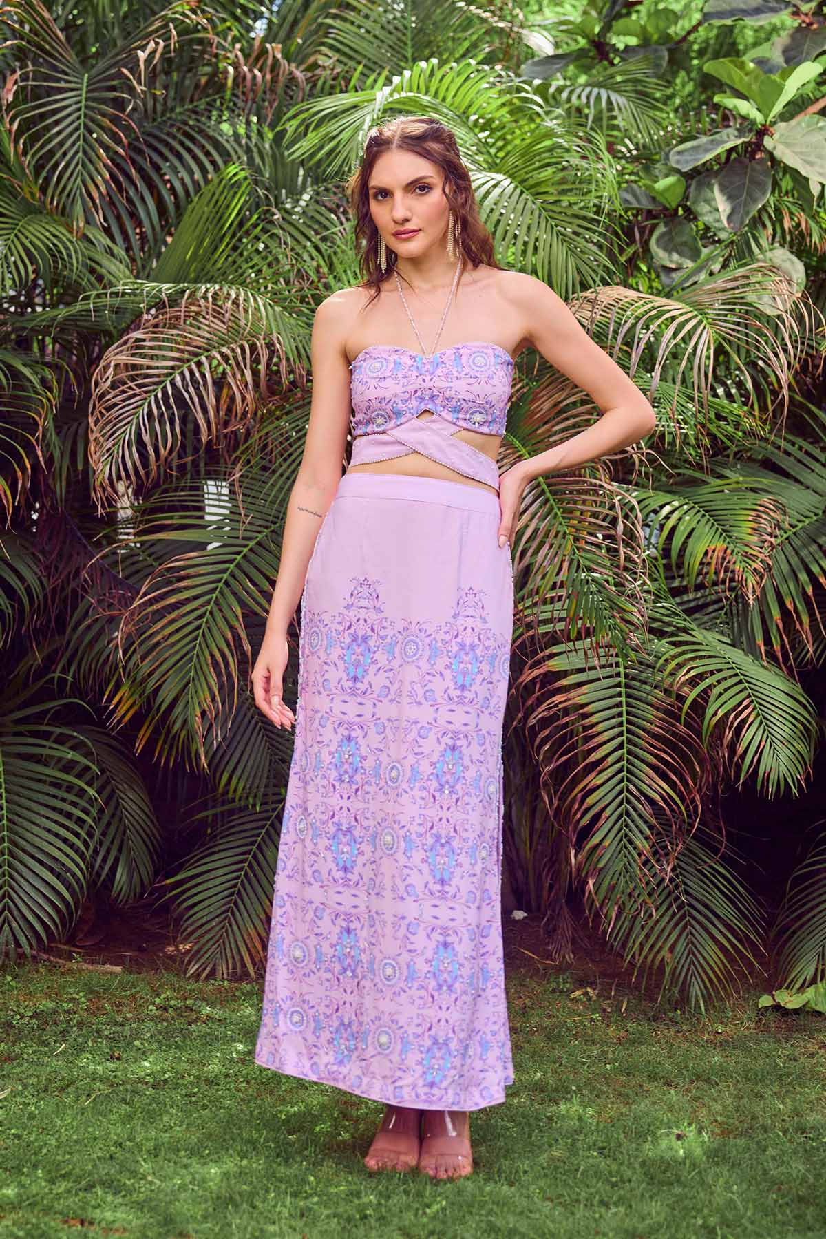Crop Top and Skirt