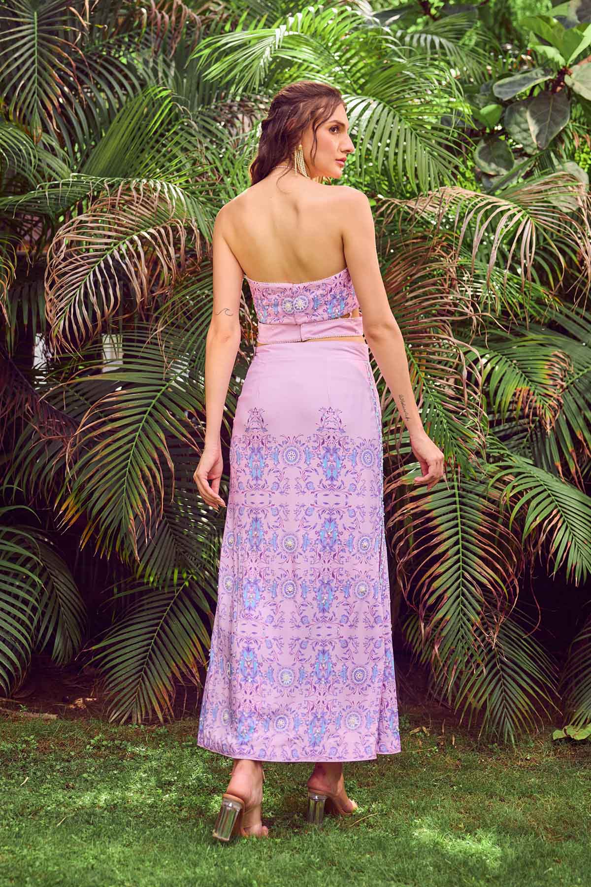 Crop Top and Skirt