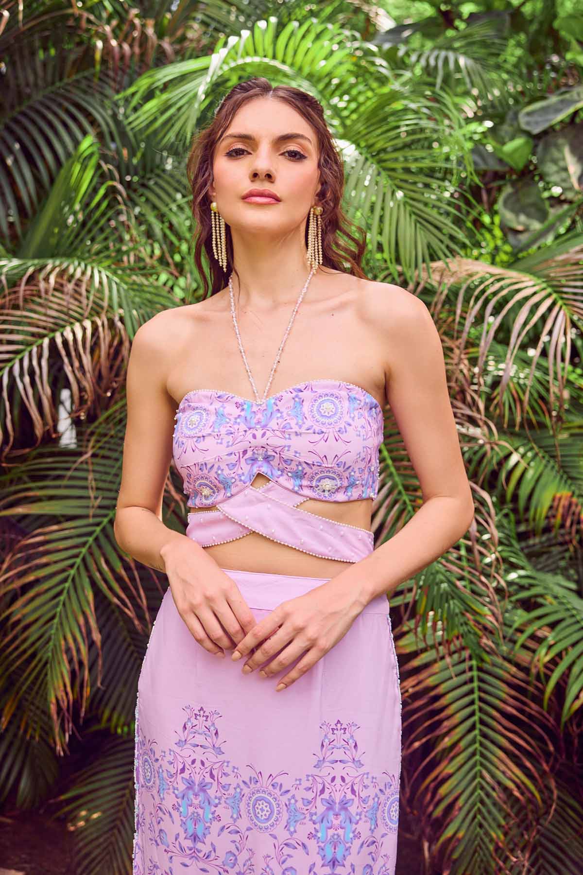 Crop Top and Skirt