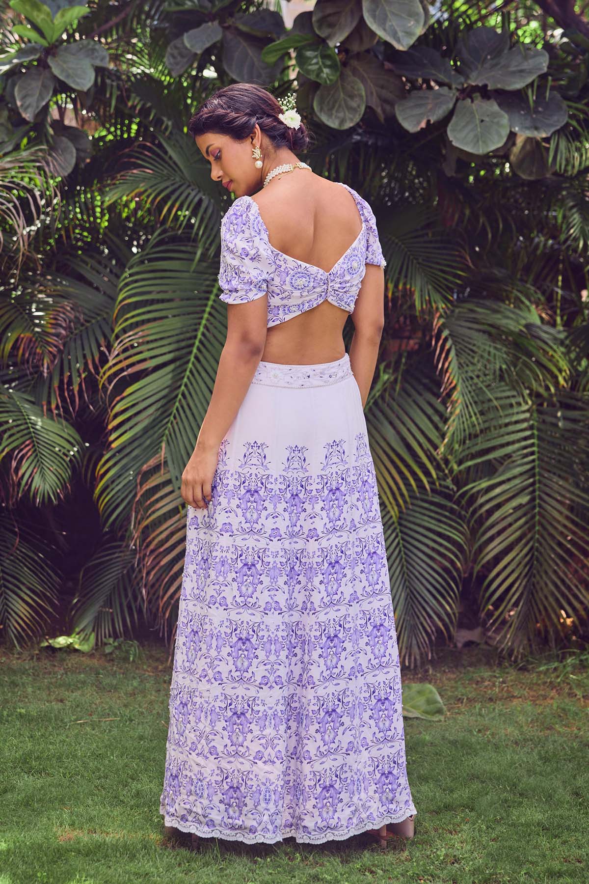 Crop Top and Skirt