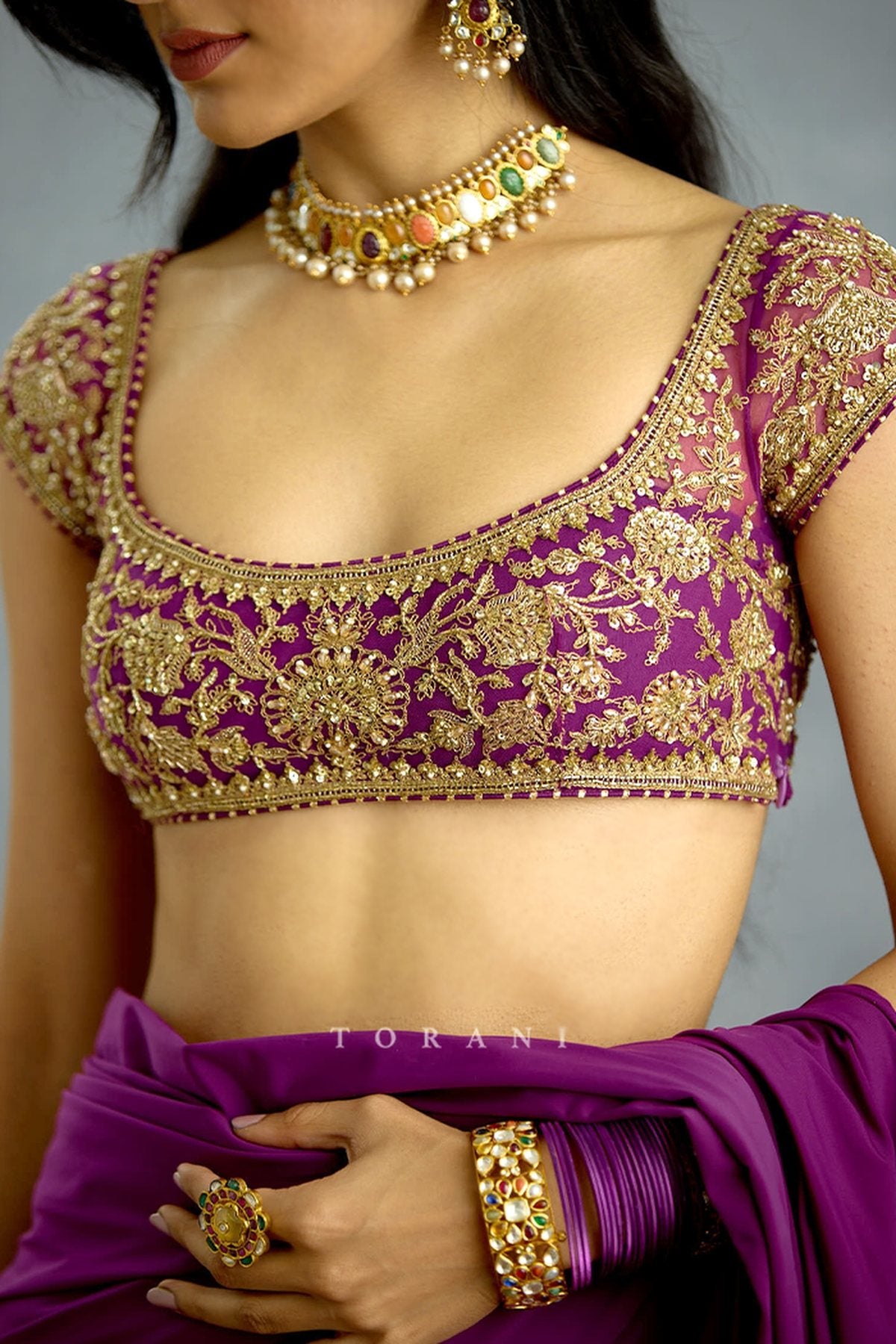 Banafsha Pranitha Saree Set