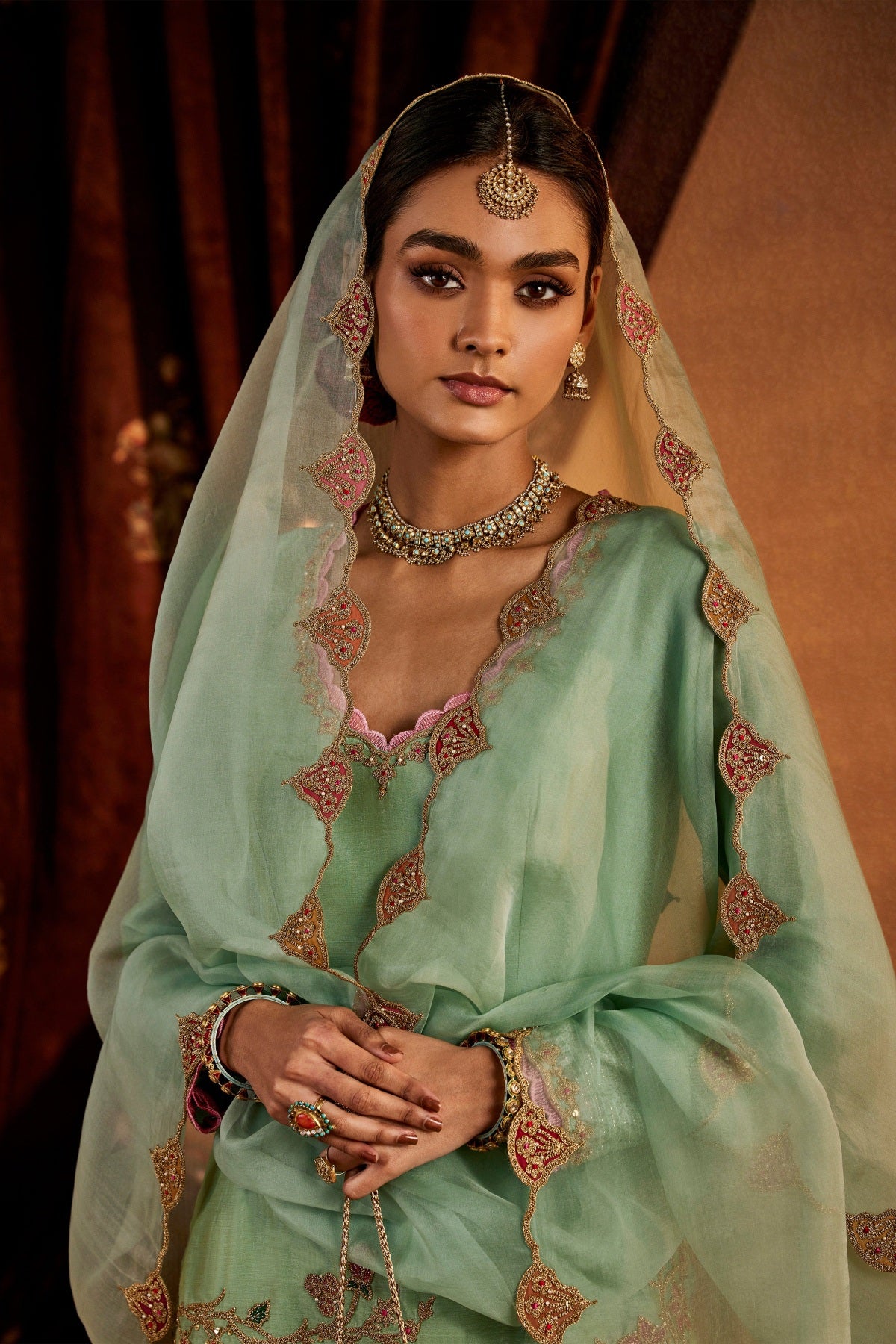 Pale Blue Sharara Set