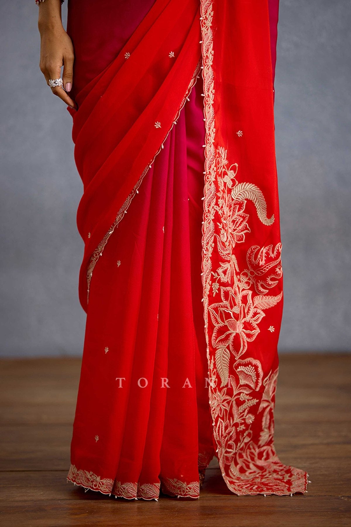 Damini Laalima Ombre Saree