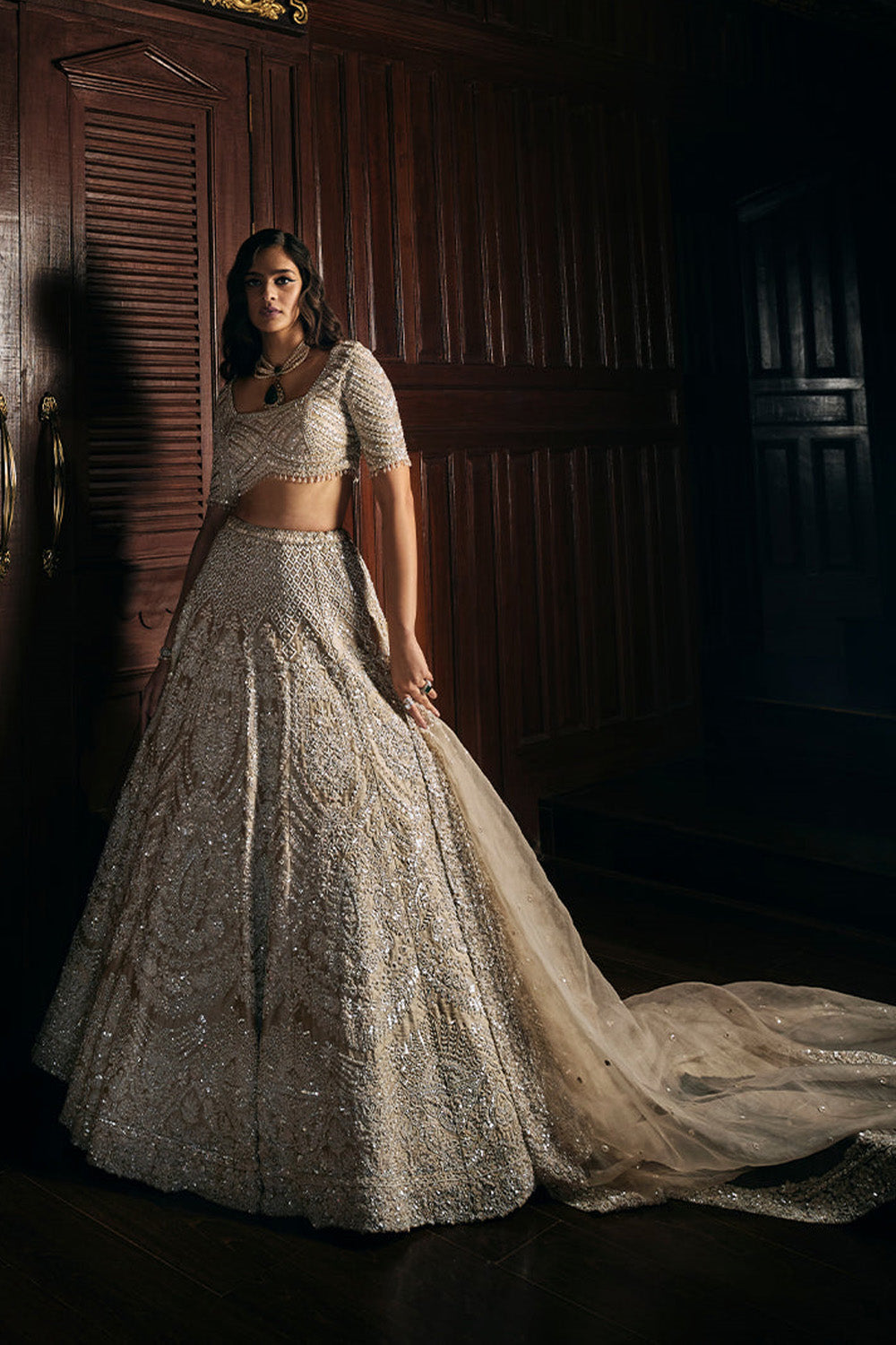 Nude Pearl Lehenga Set