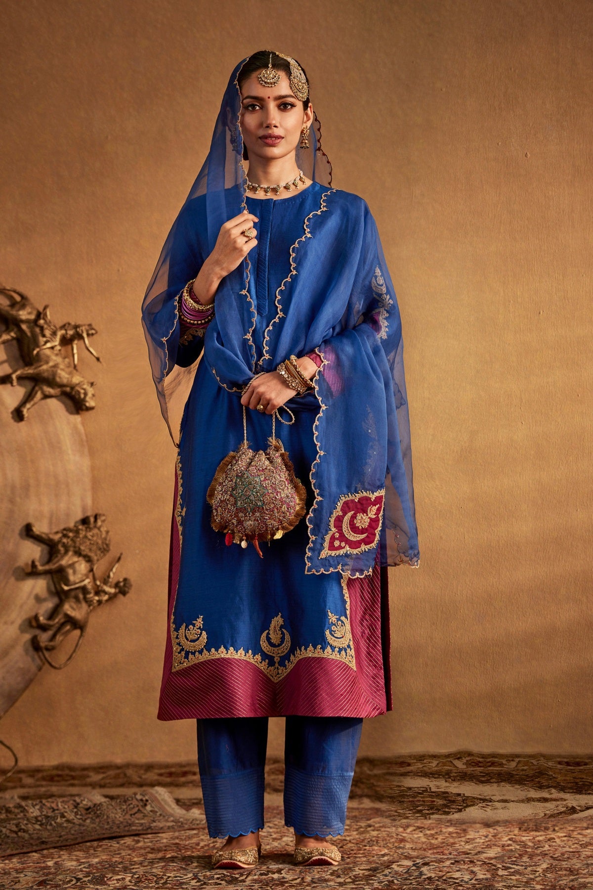 Deep Blue Kurta Set